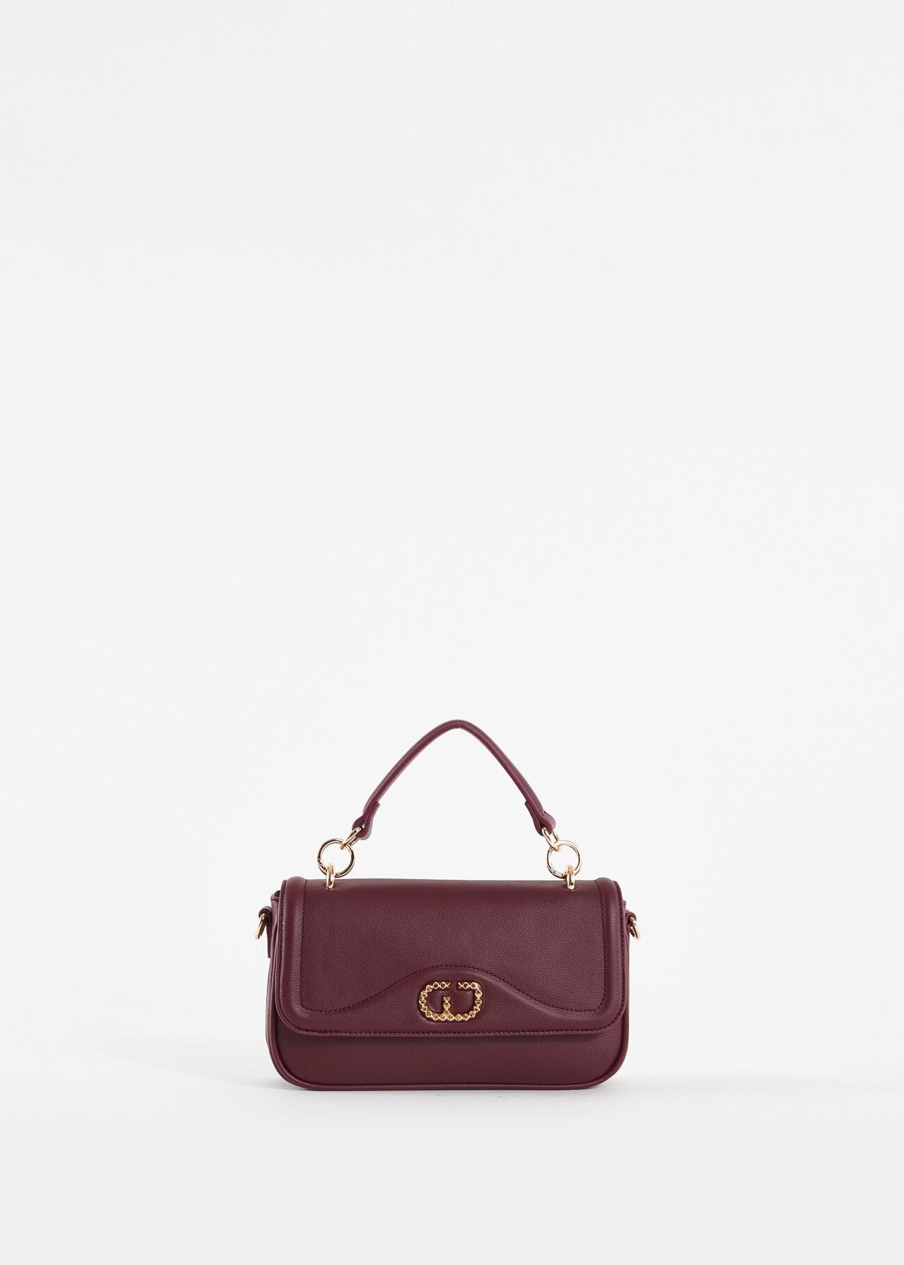 Burgundy tophandle bag