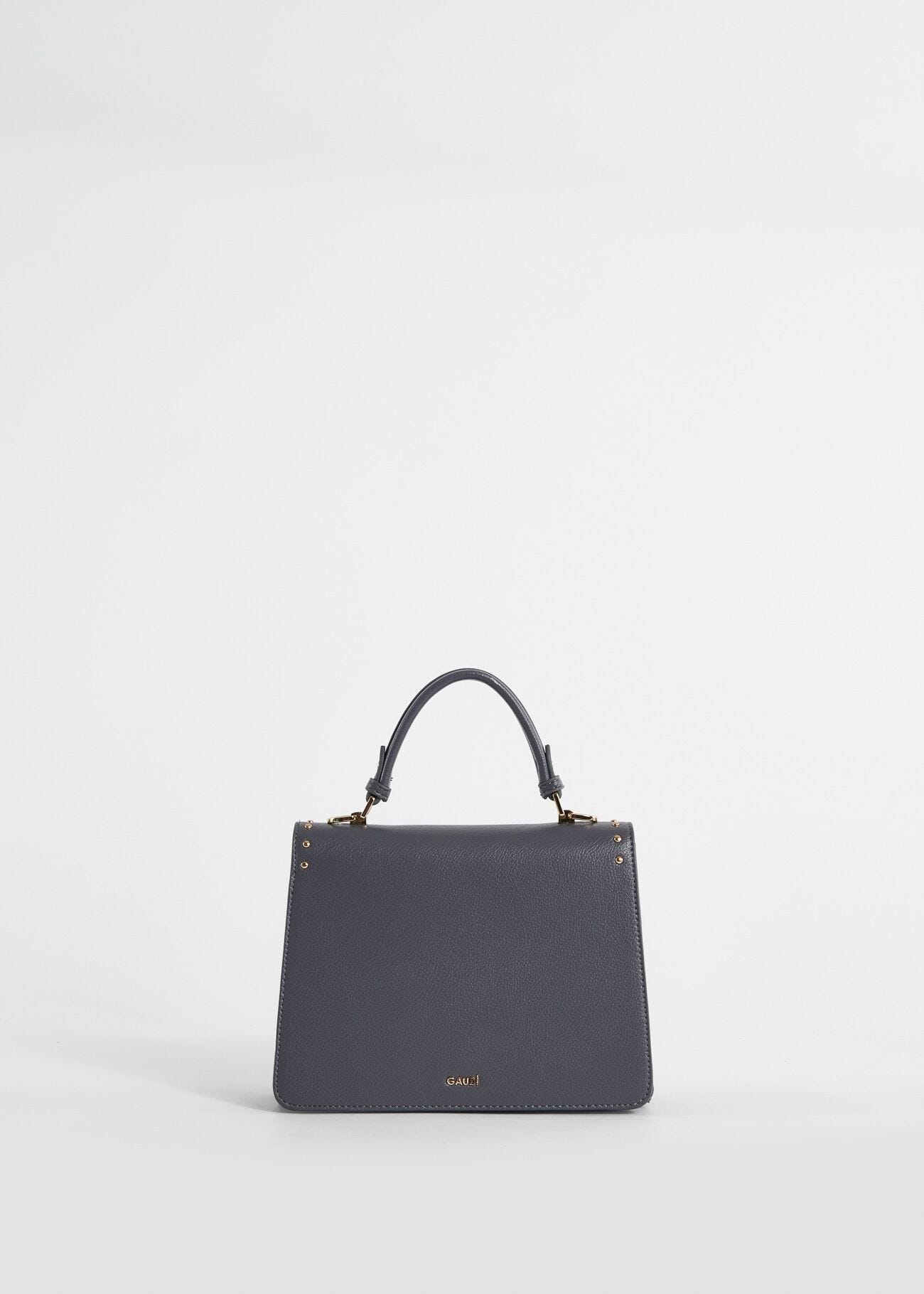 Borsa top handle grigia con borchie | Acquista Online | Gaudì