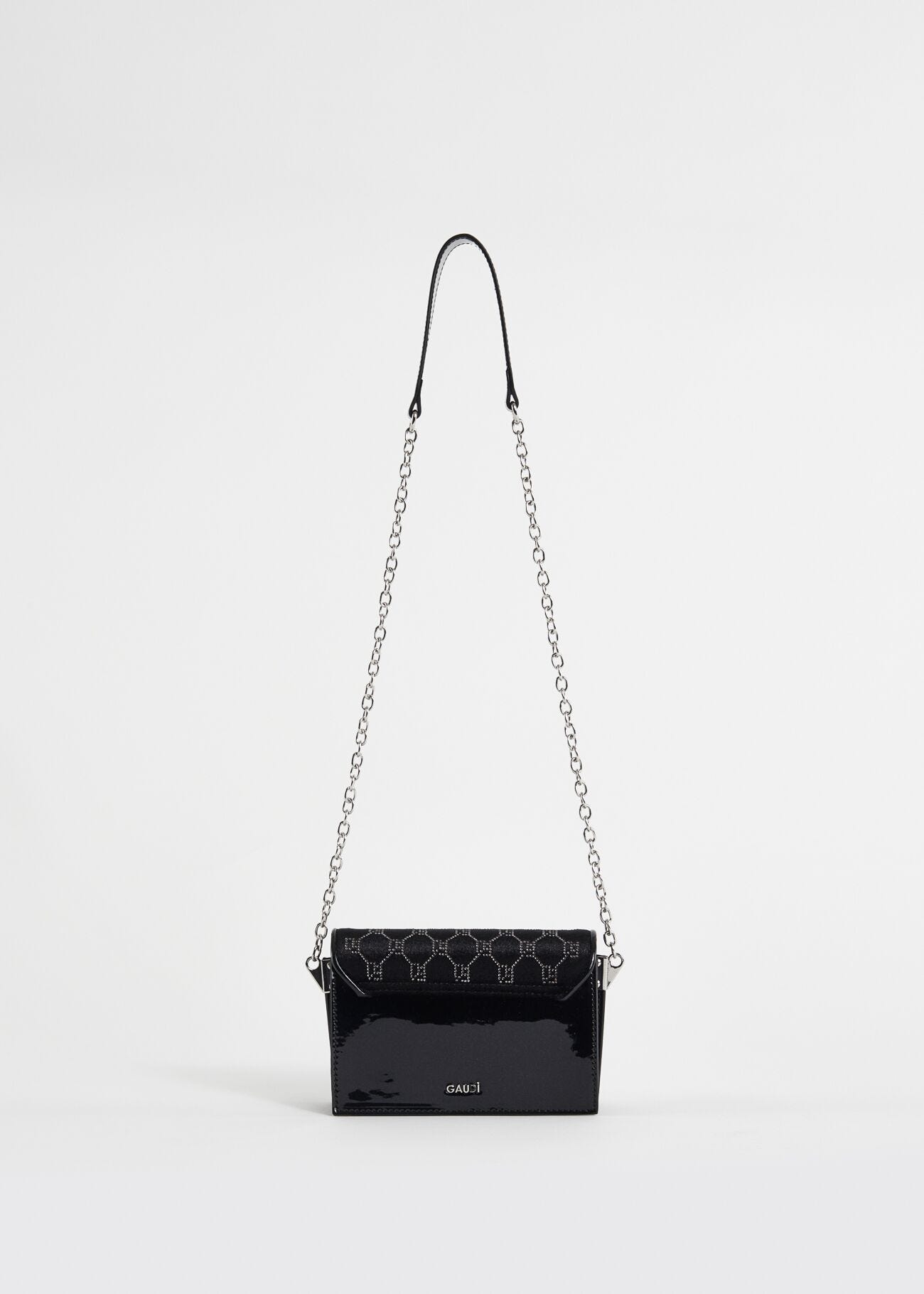 Sac porté croisé en velours noir