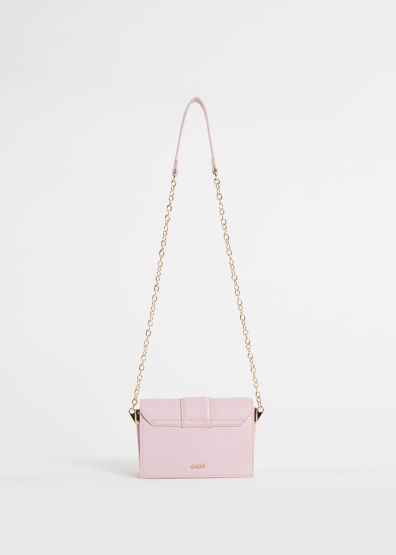 Pink, fauxleather crossbody bag