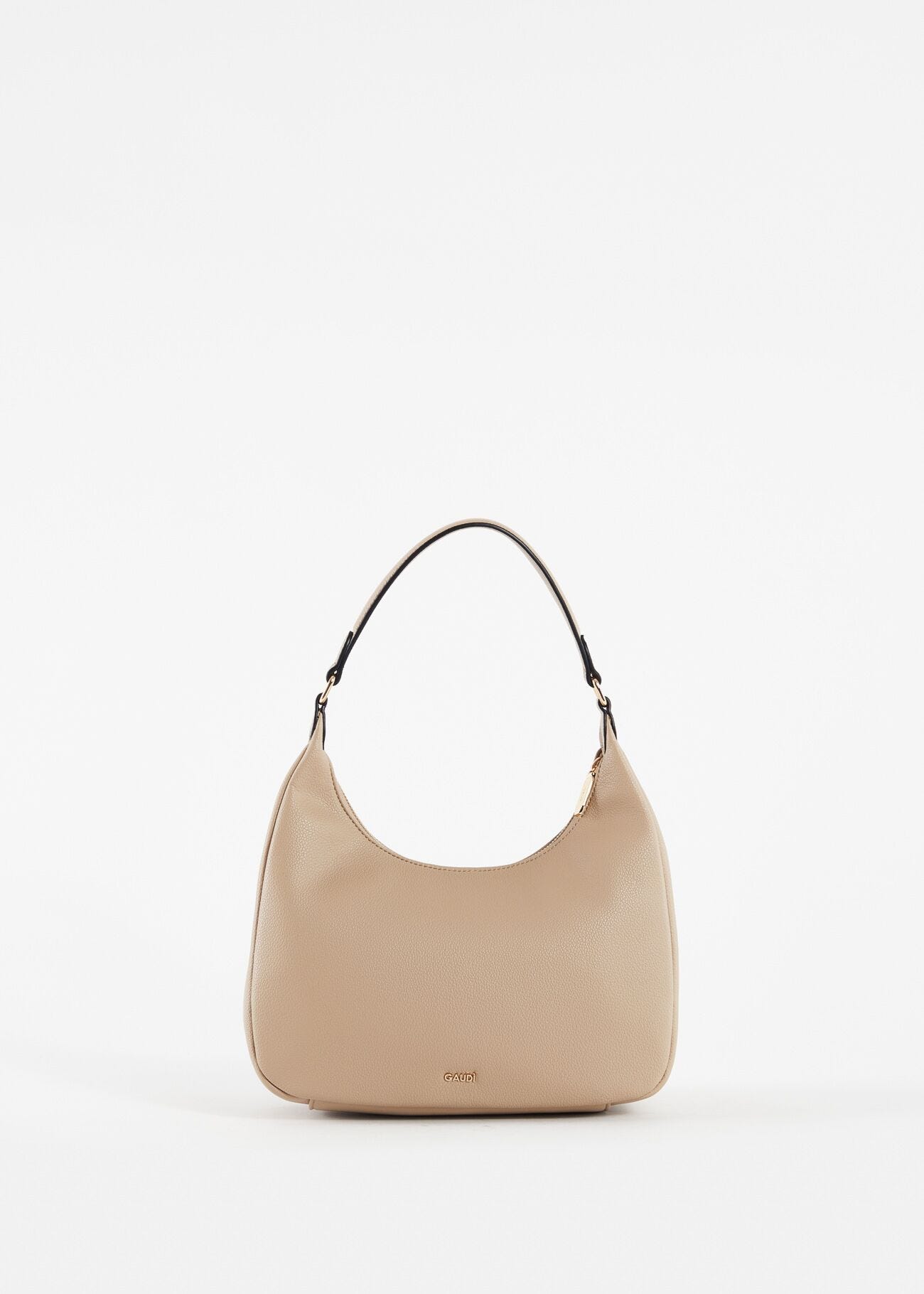 Borsa hobo in similpelle beige