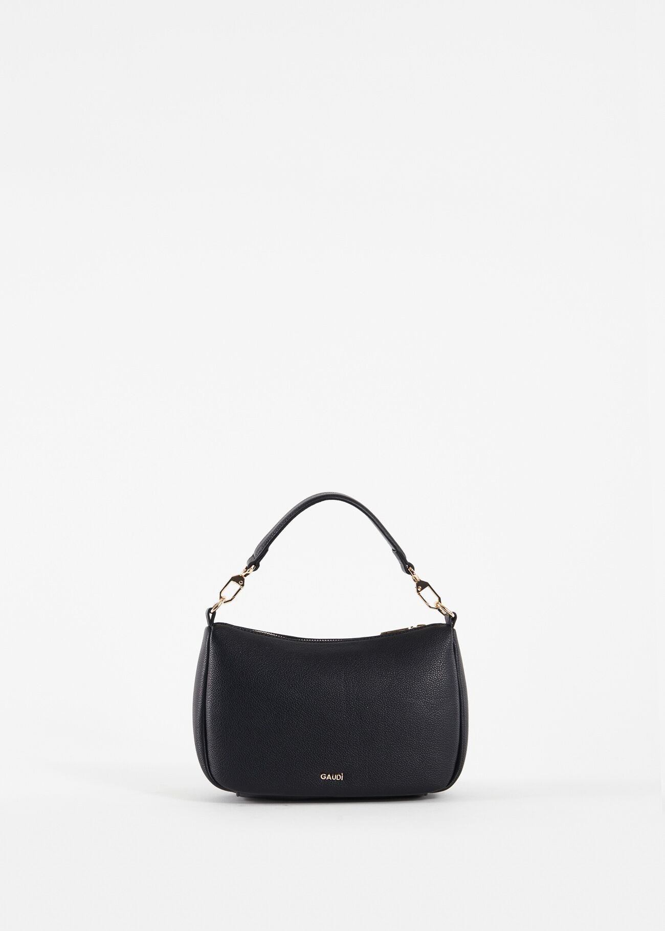 Borsa a spalla in similpelle nera