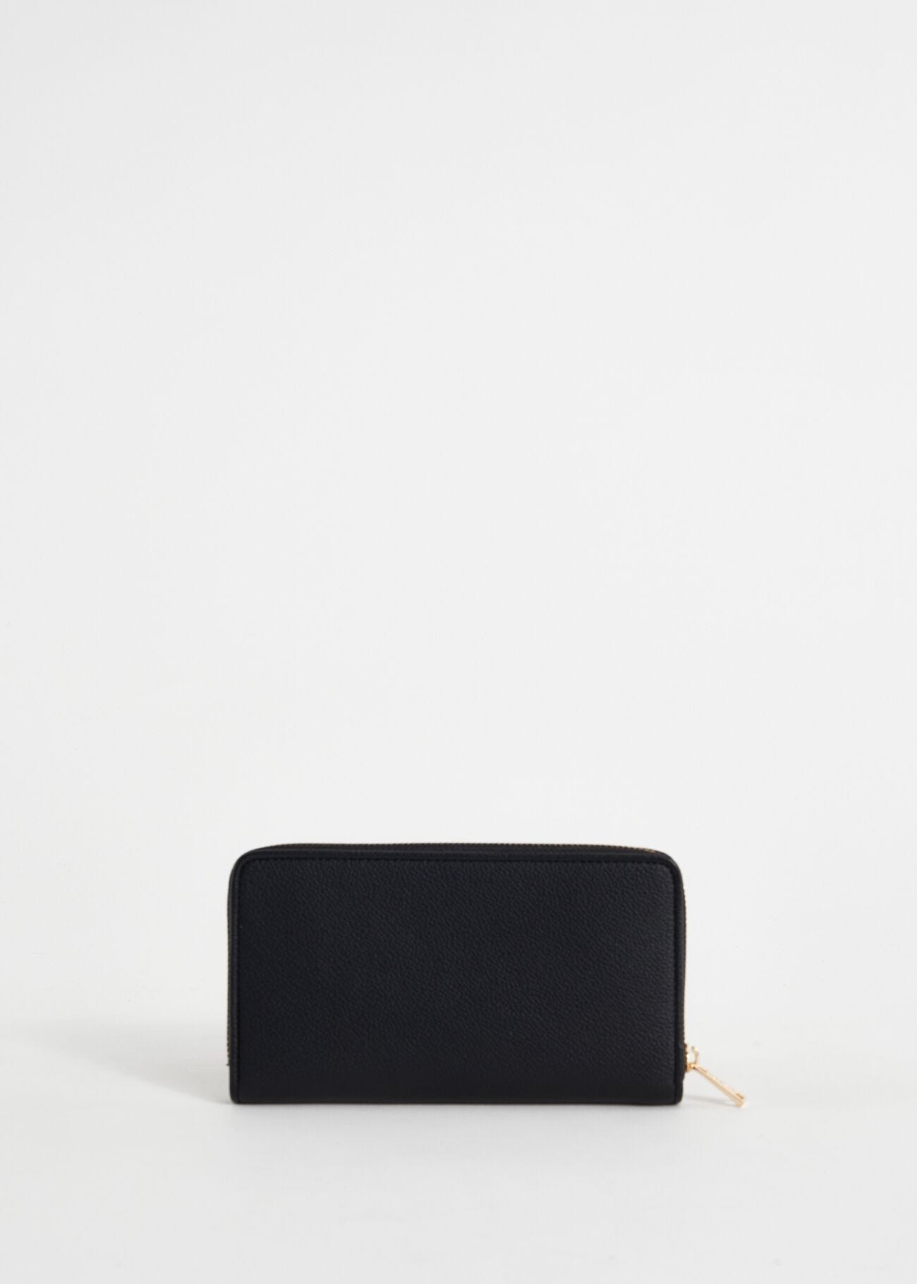 Portefeuille noir entièrement zippé