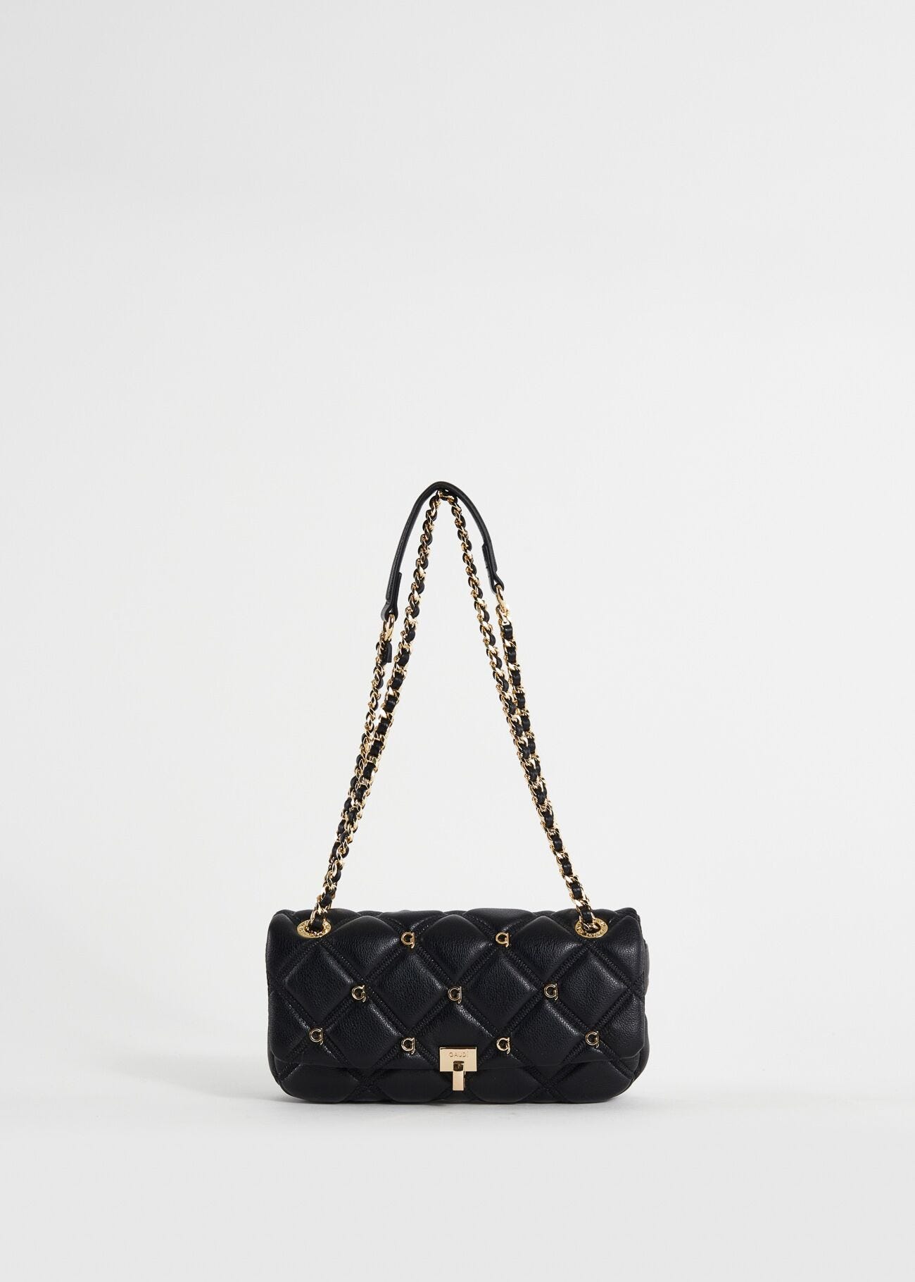 Black quilted shoulder bag