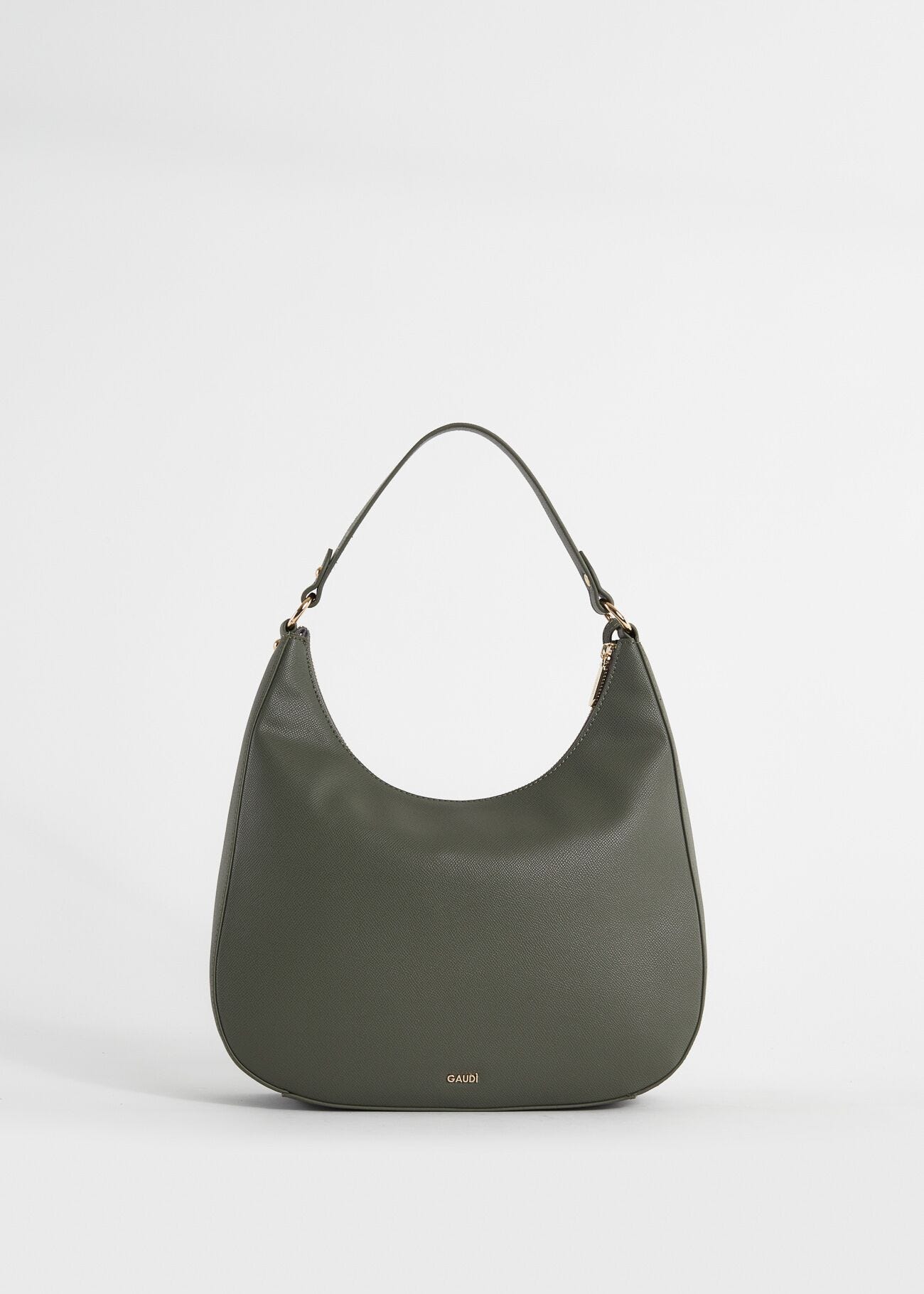 Bolso hobo verde de piel sintética