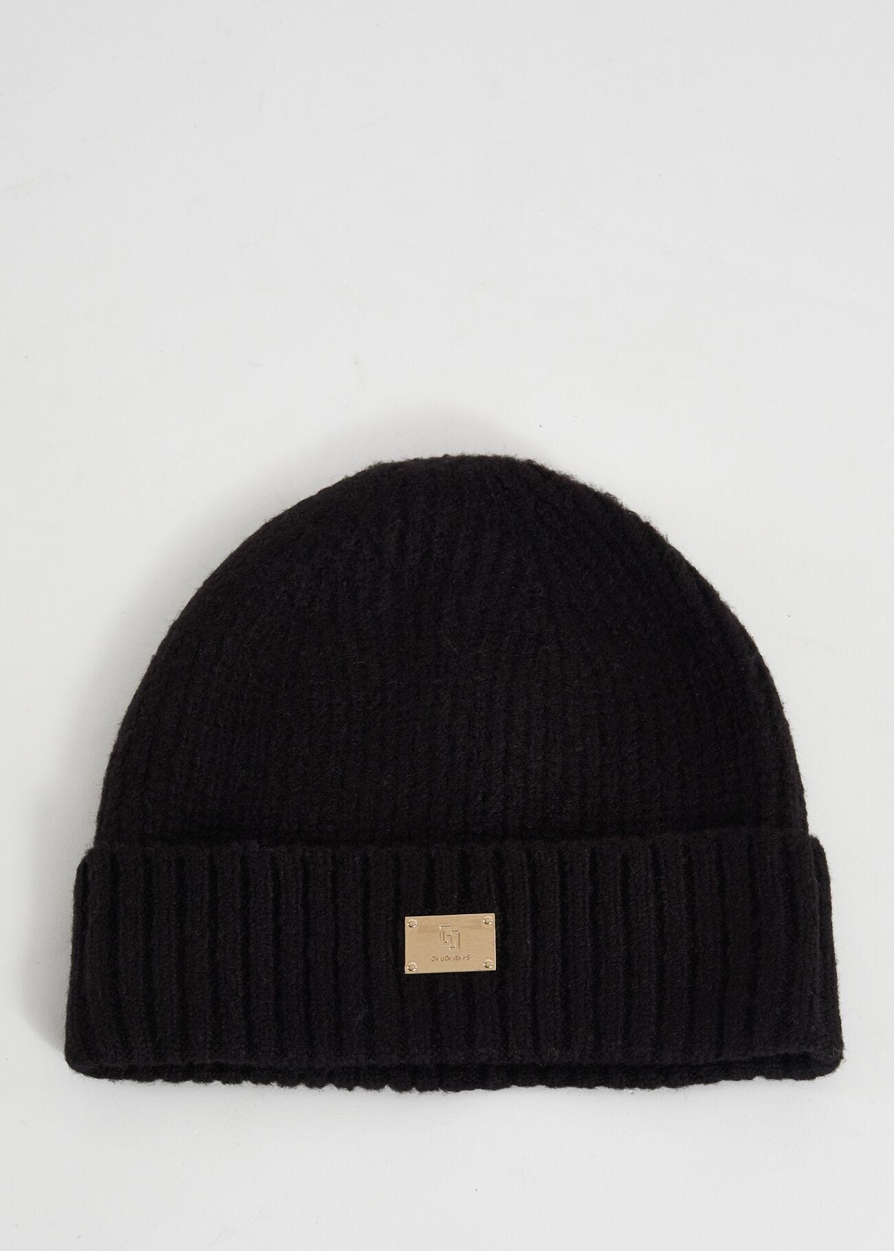 Berretto beanie nero in maglia