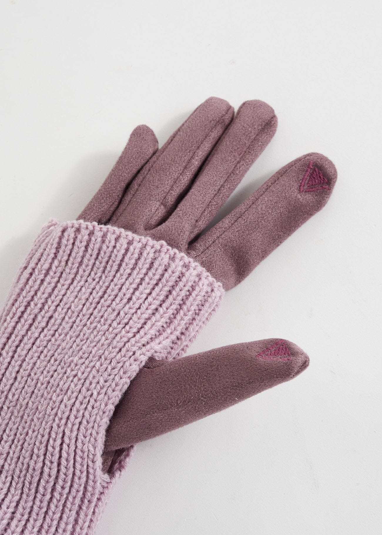Guantes rosa con mangas