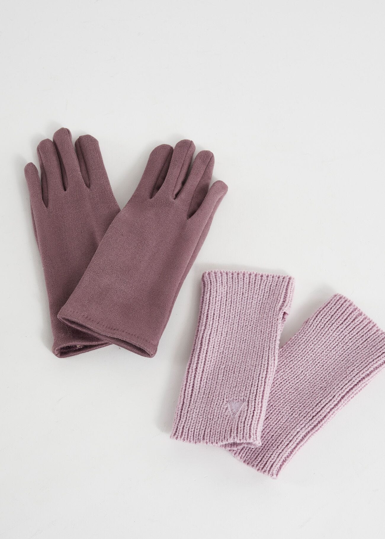 Guantes rosa con mangas
