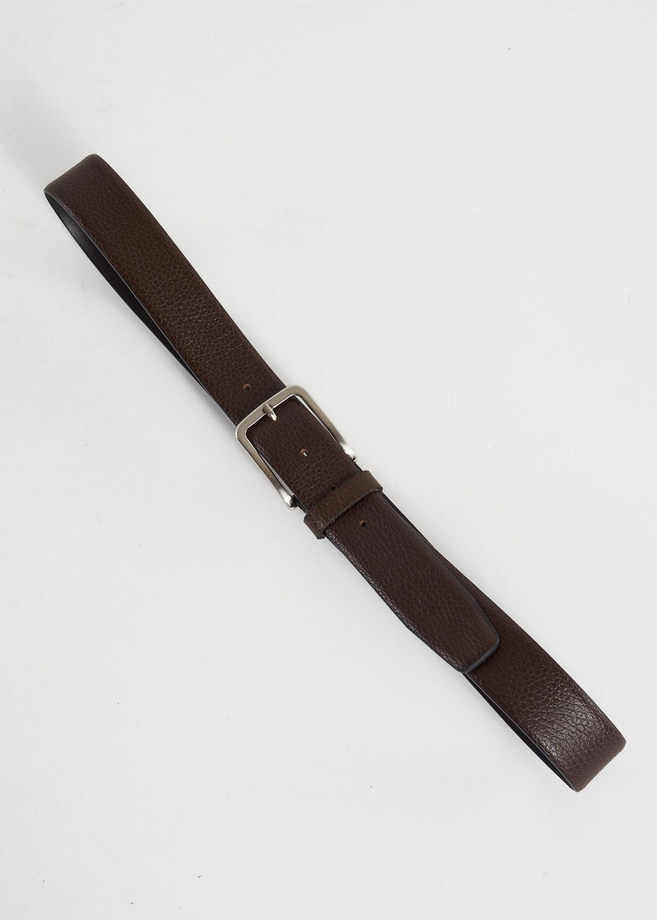Cintura in pelle marrone