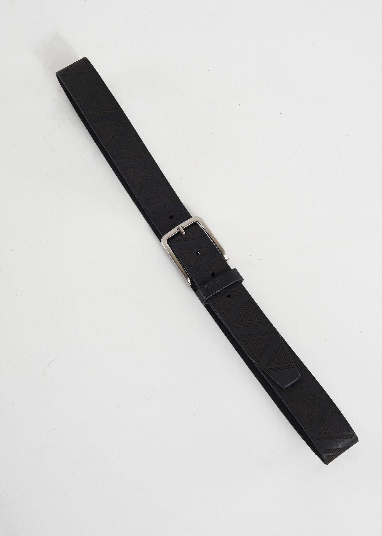 Cintura in pelle con logo