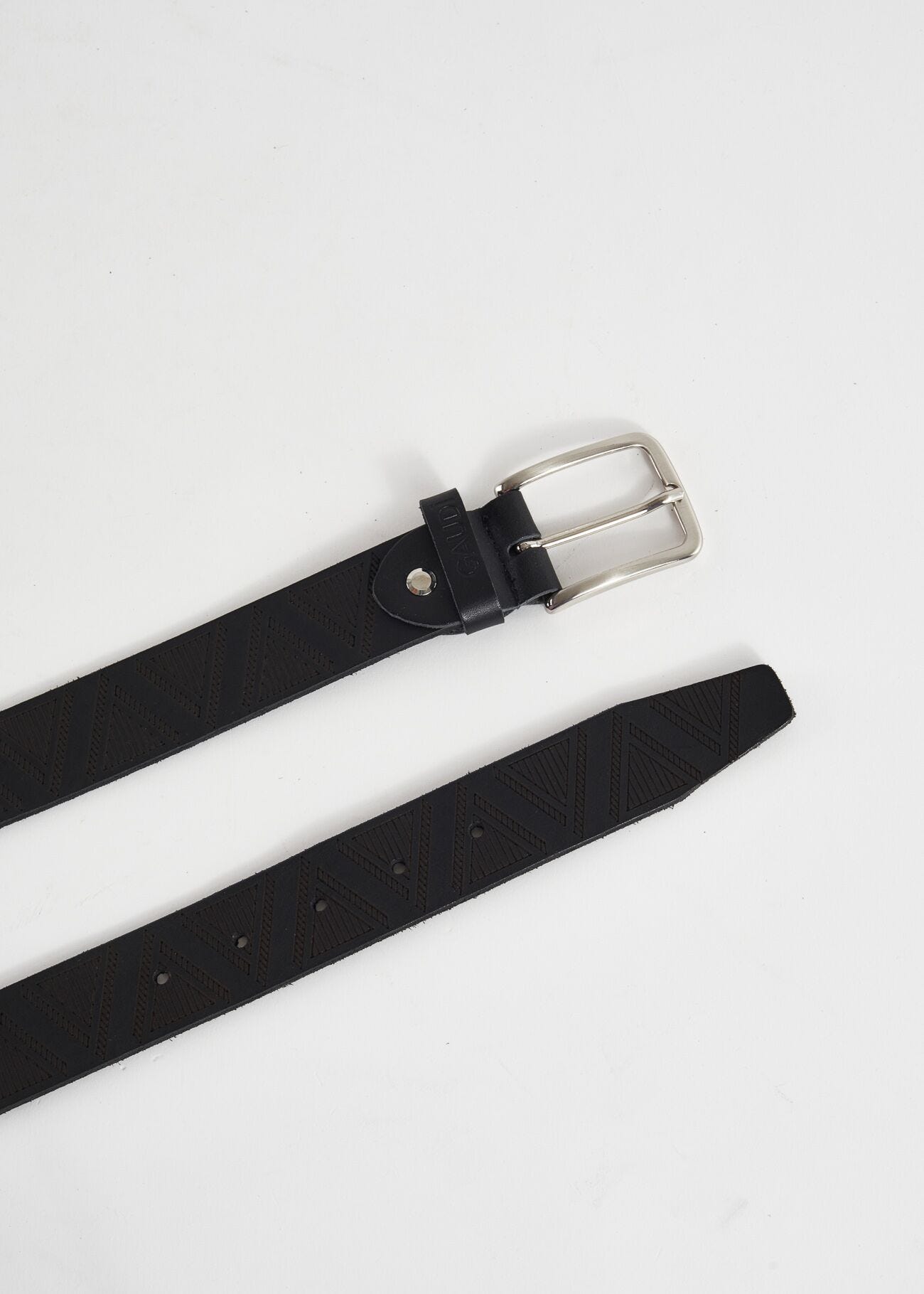 Cintura in pelle con logo