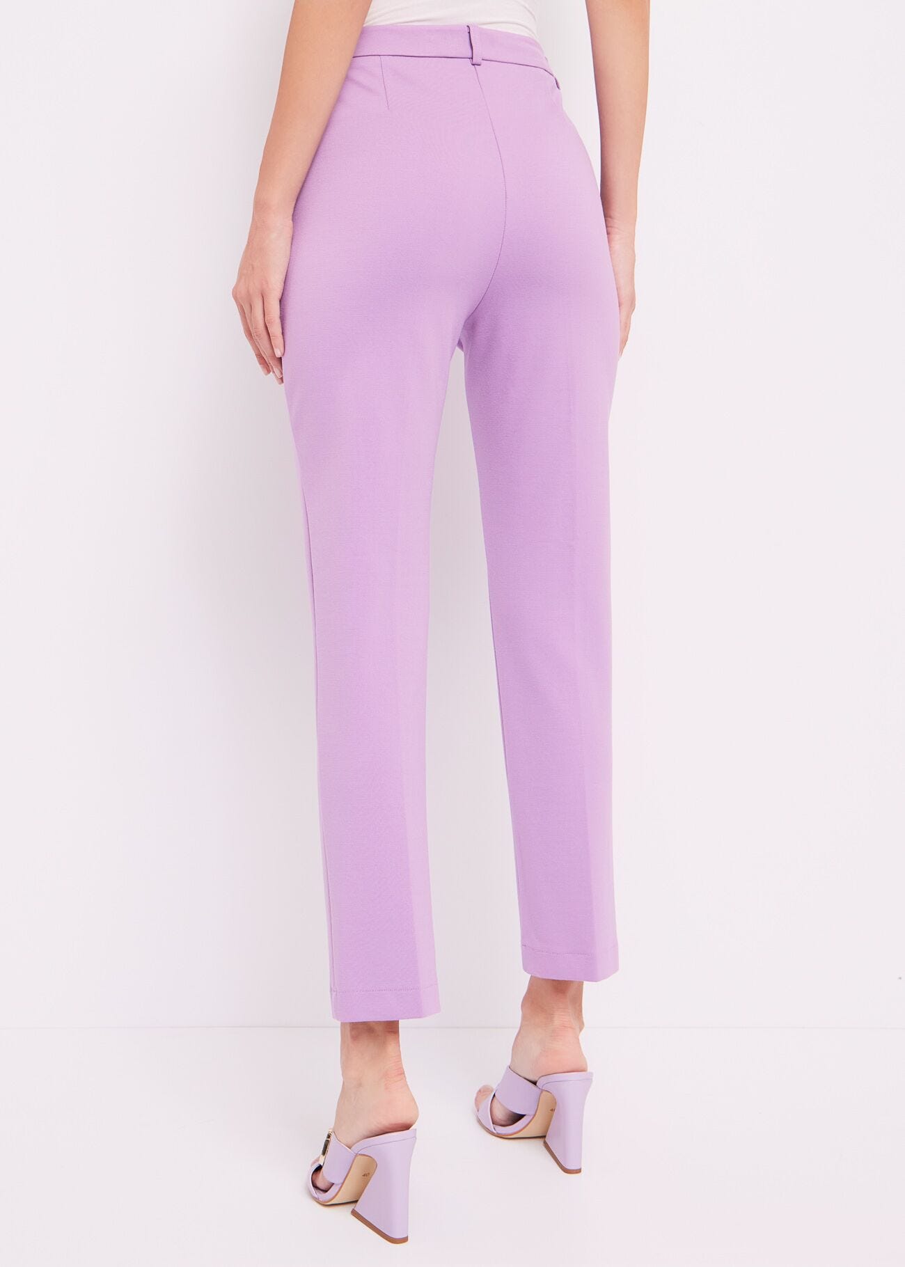 Pantaloni cropped stretch