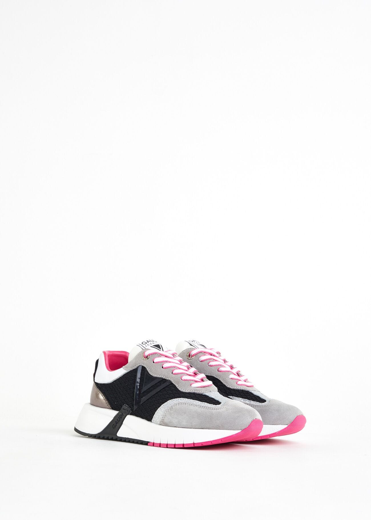 Sneaker running in suede e mesh