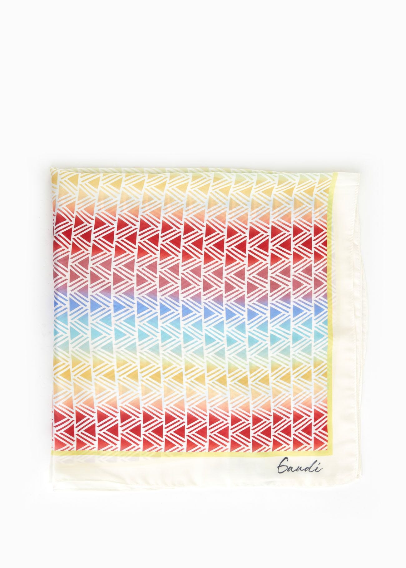Foulard con stampa multicolor
