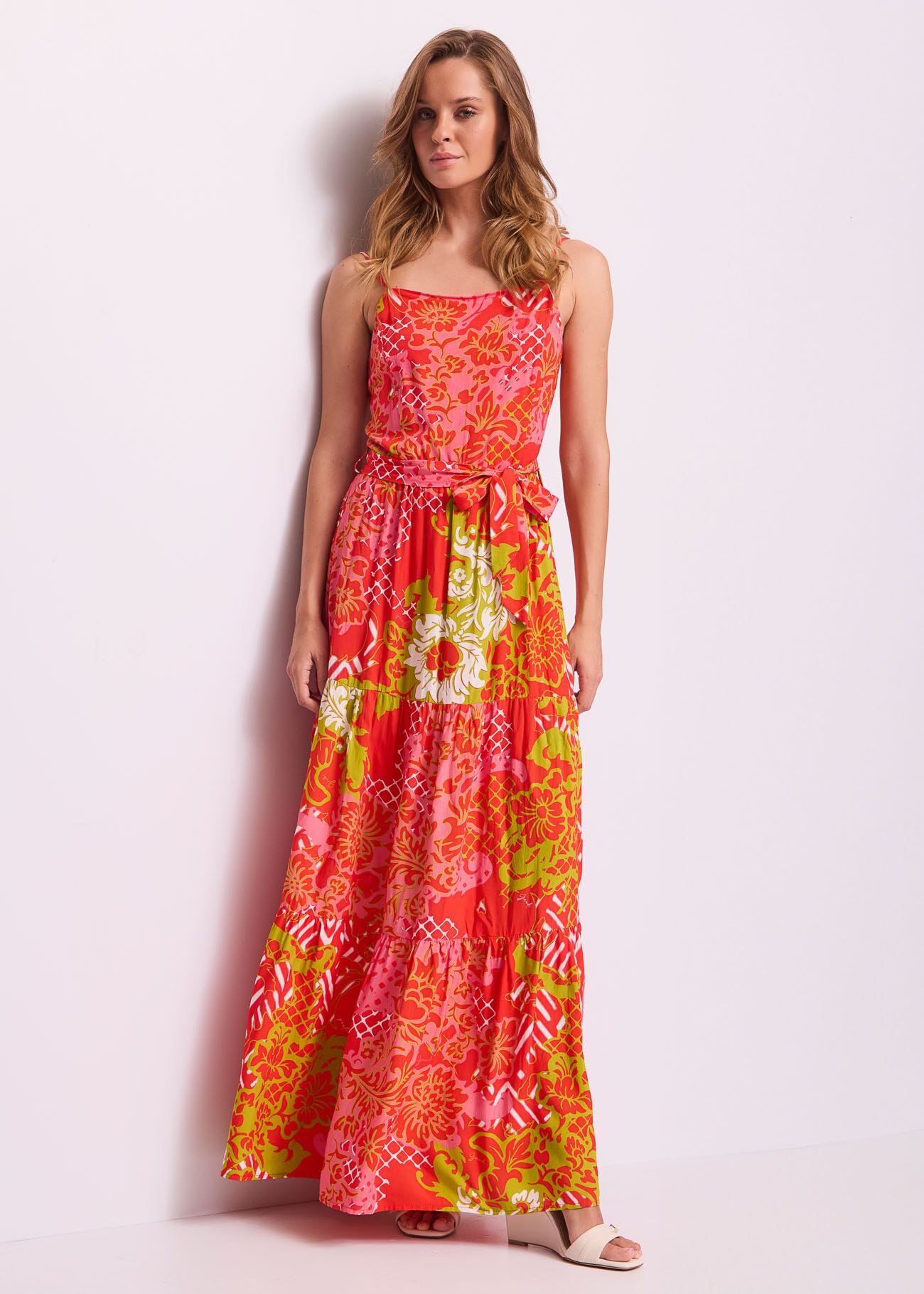 Women's printed muslin dress