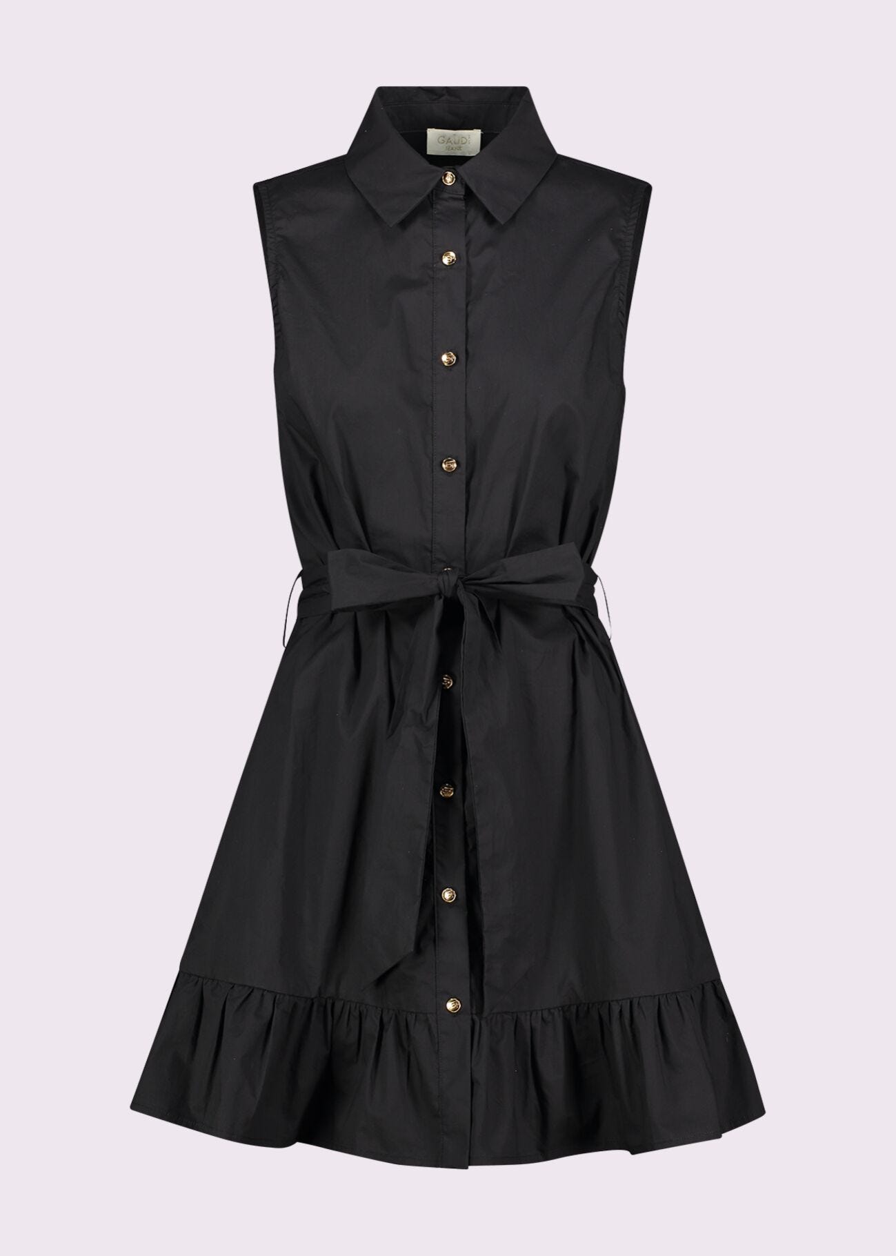 Women's black poplin dress