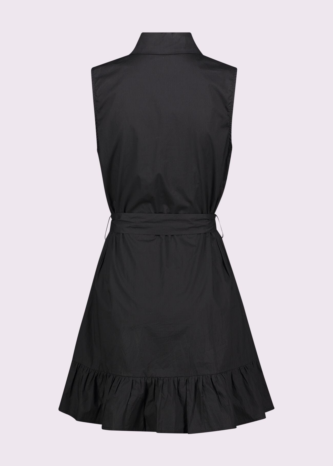 Women's black poplin dress
