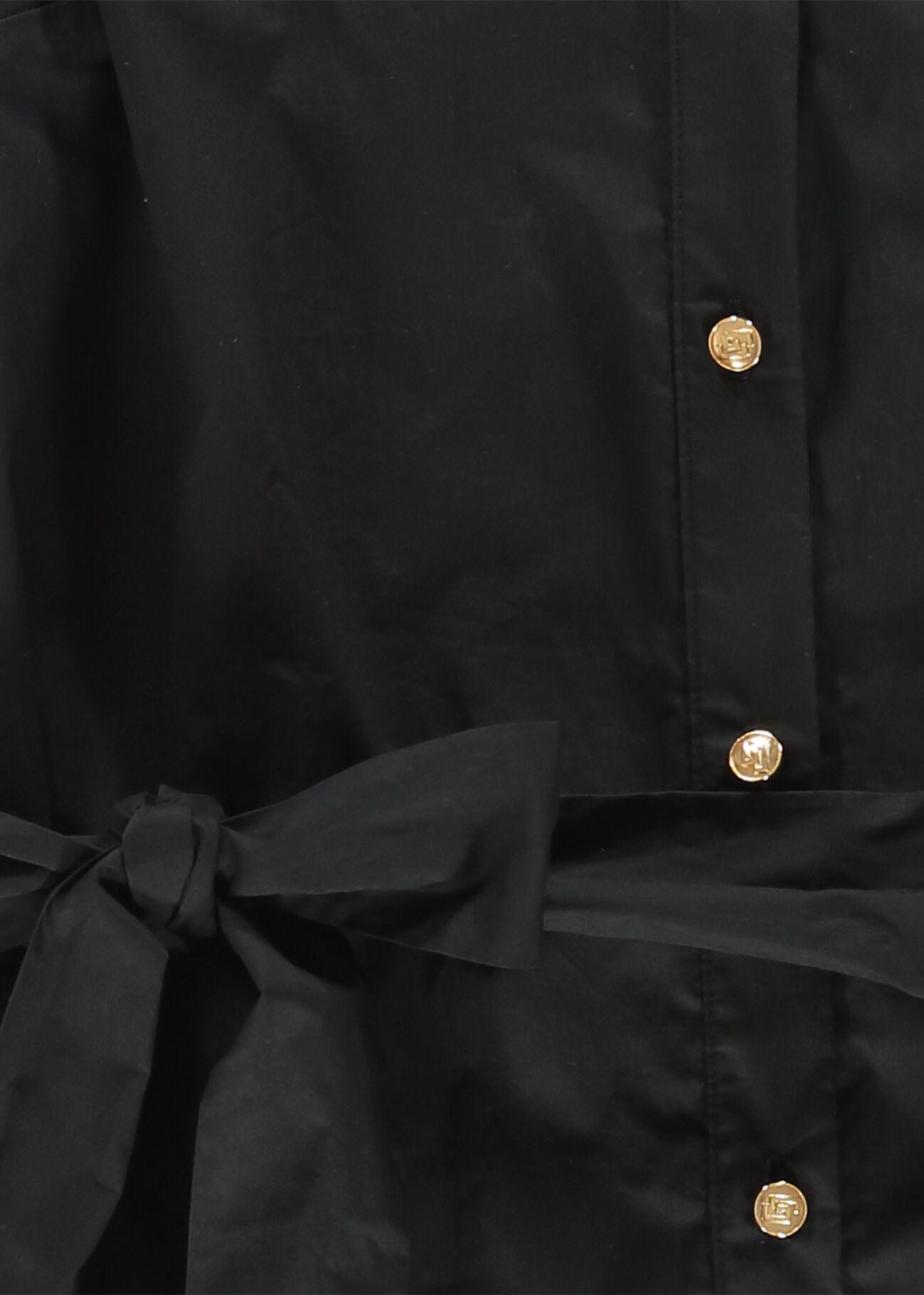Women's black poplin dress