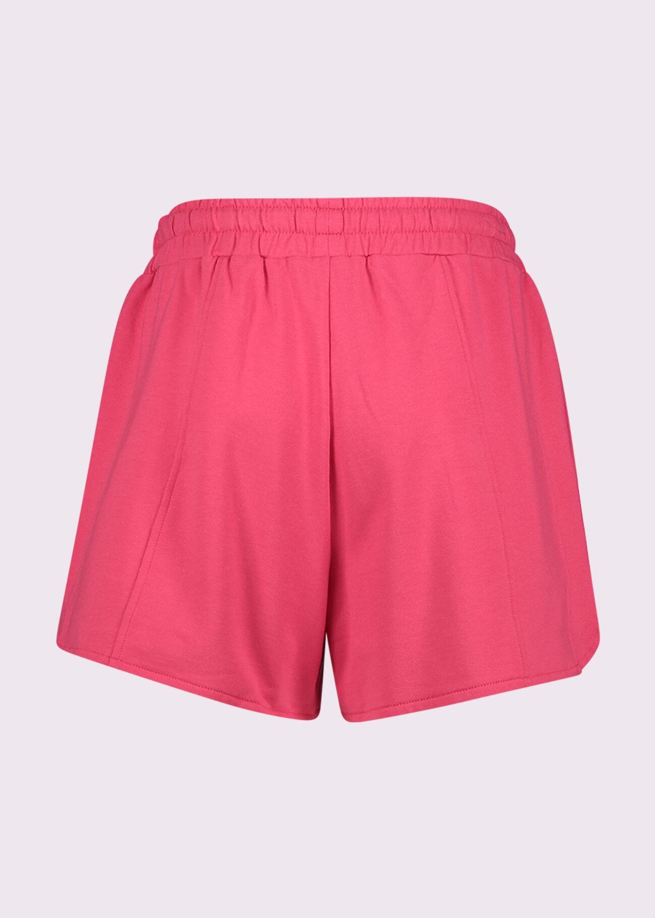 Shorts rosso da donna con coulisse