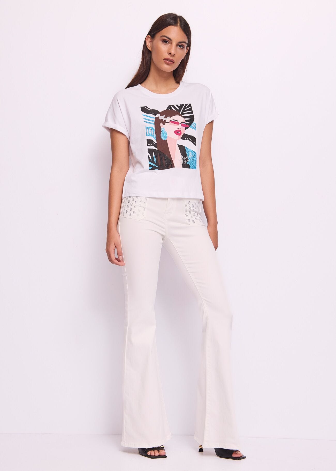 Pantaloni da donna flare con tasche