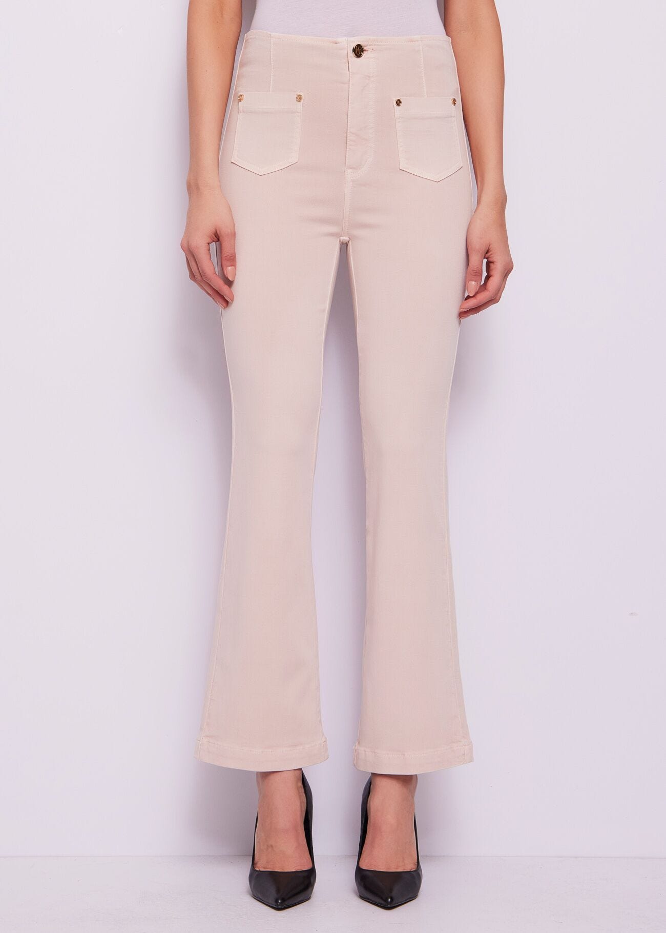 Pantaloni da donna flare con tasche