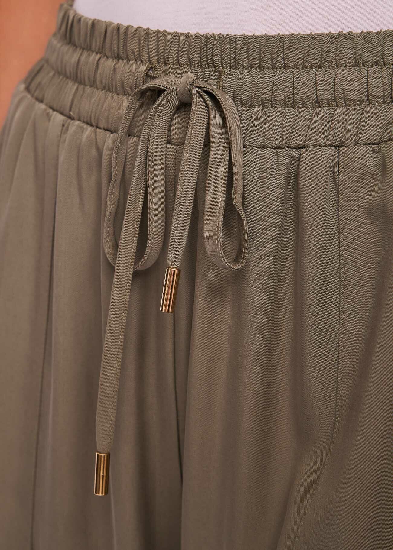 Pantaloni da donna jogging cargo con coulisse