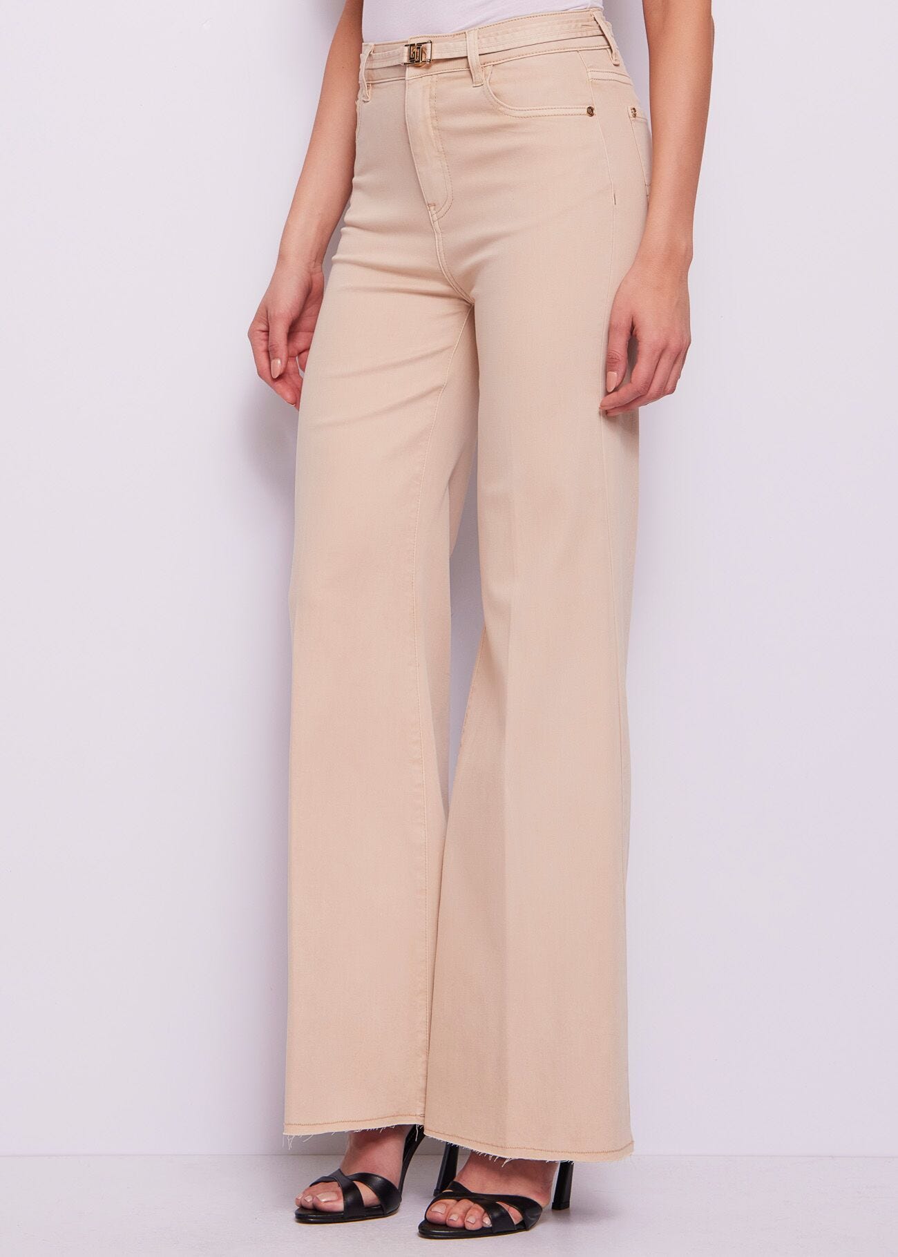 Bootcut flared cotton jeans