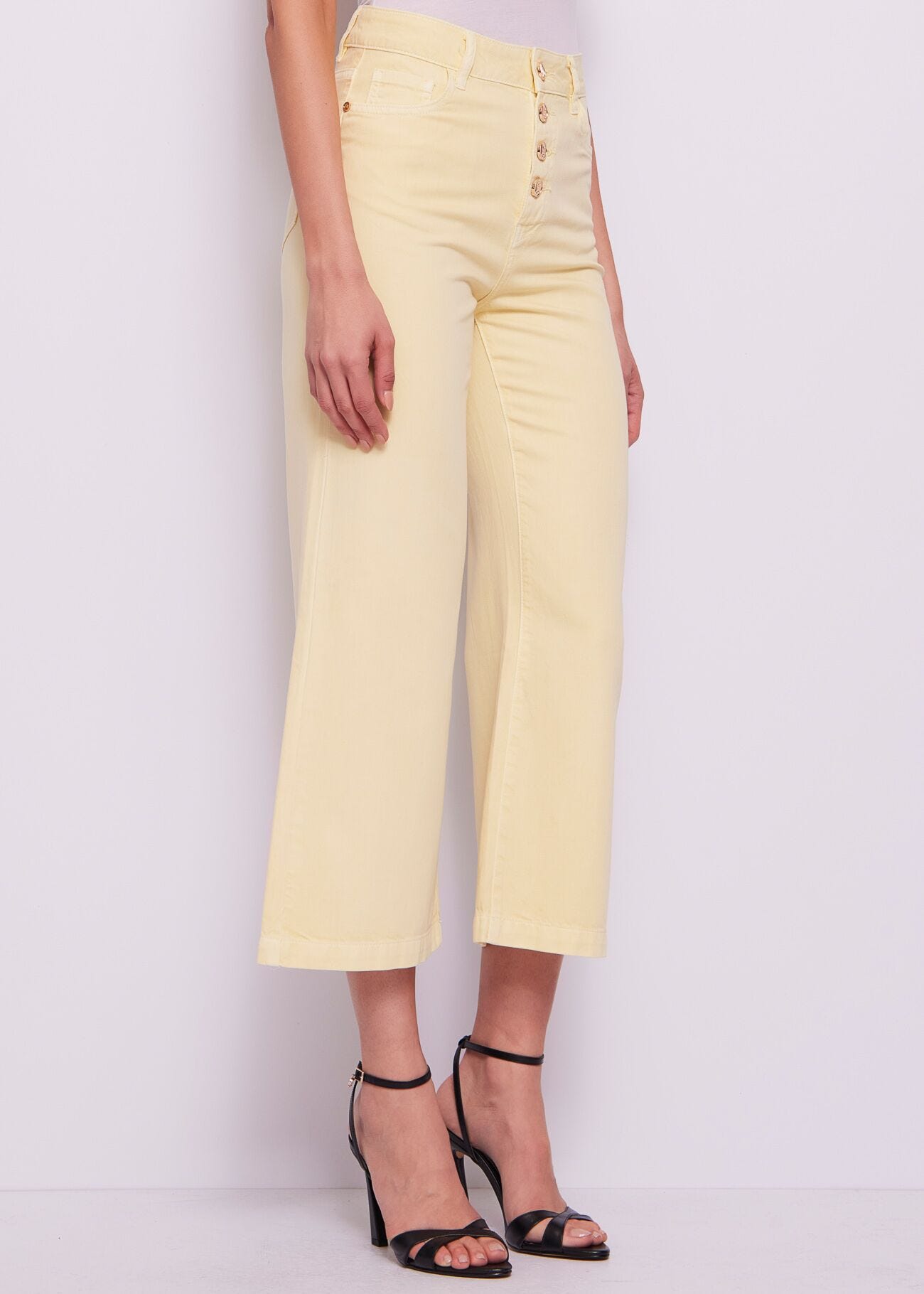 Jean droit en coton pour femme