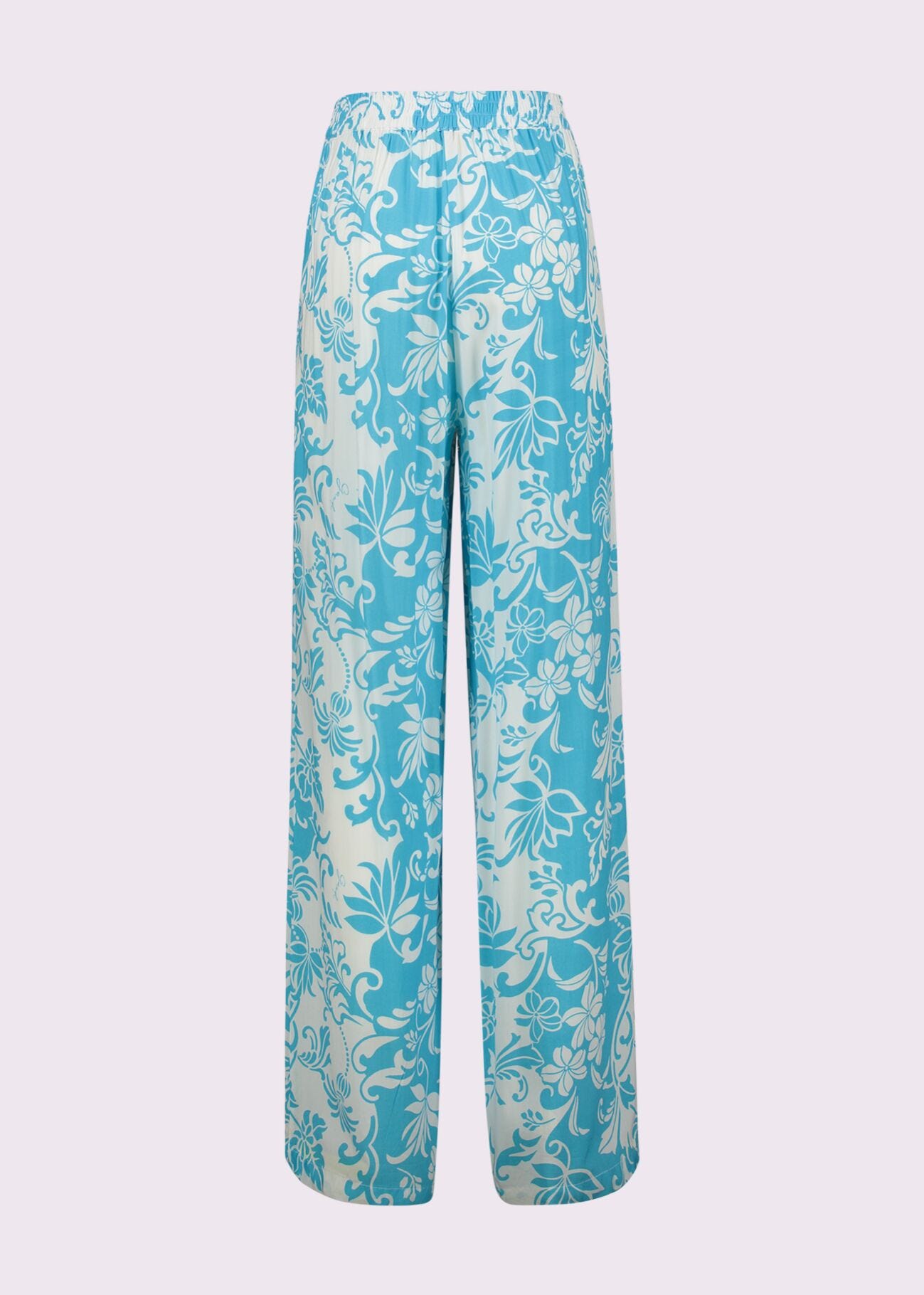 Pantalon en mousseline imprimée pour femme