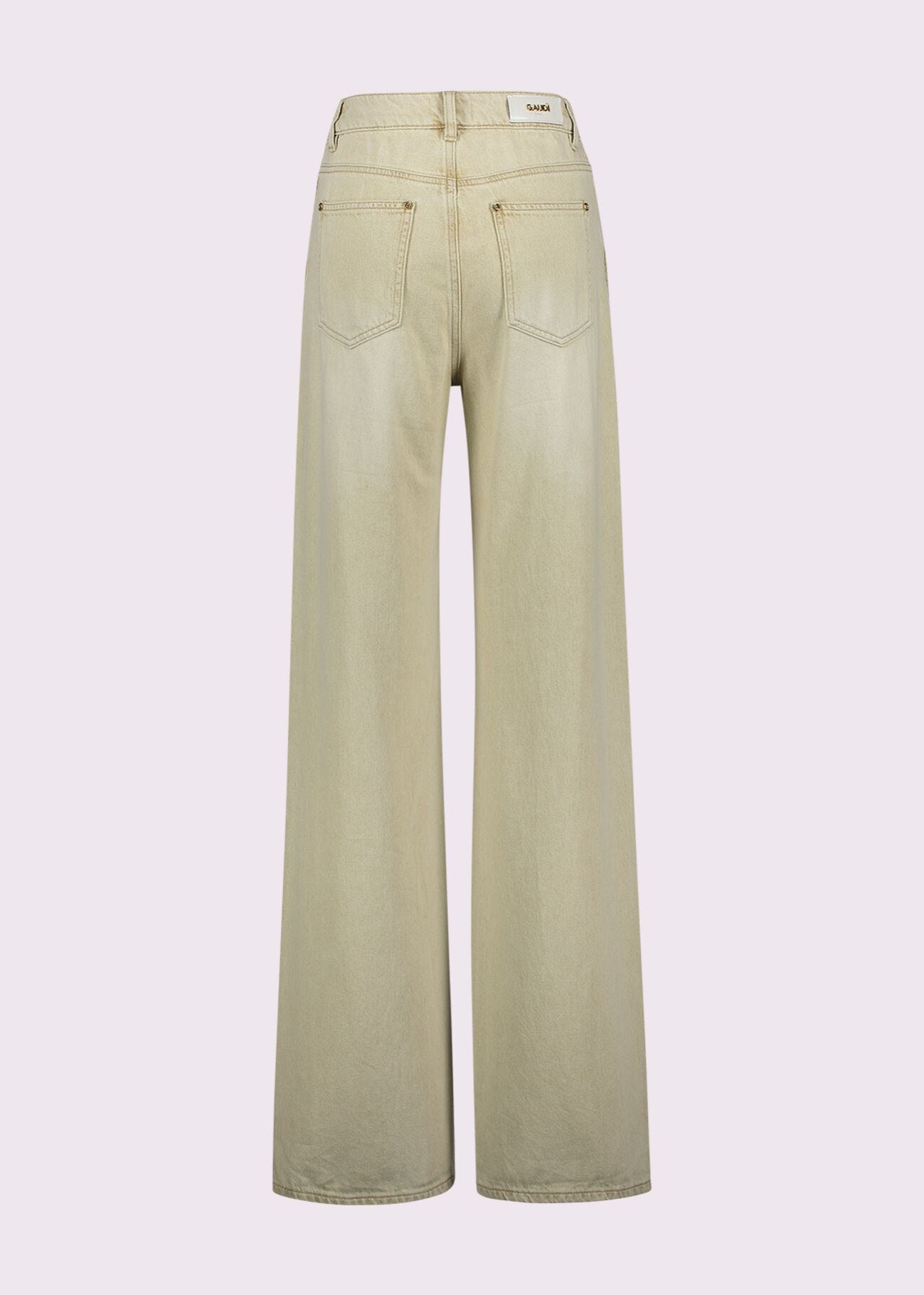 Jean en coton effet usé pour femme