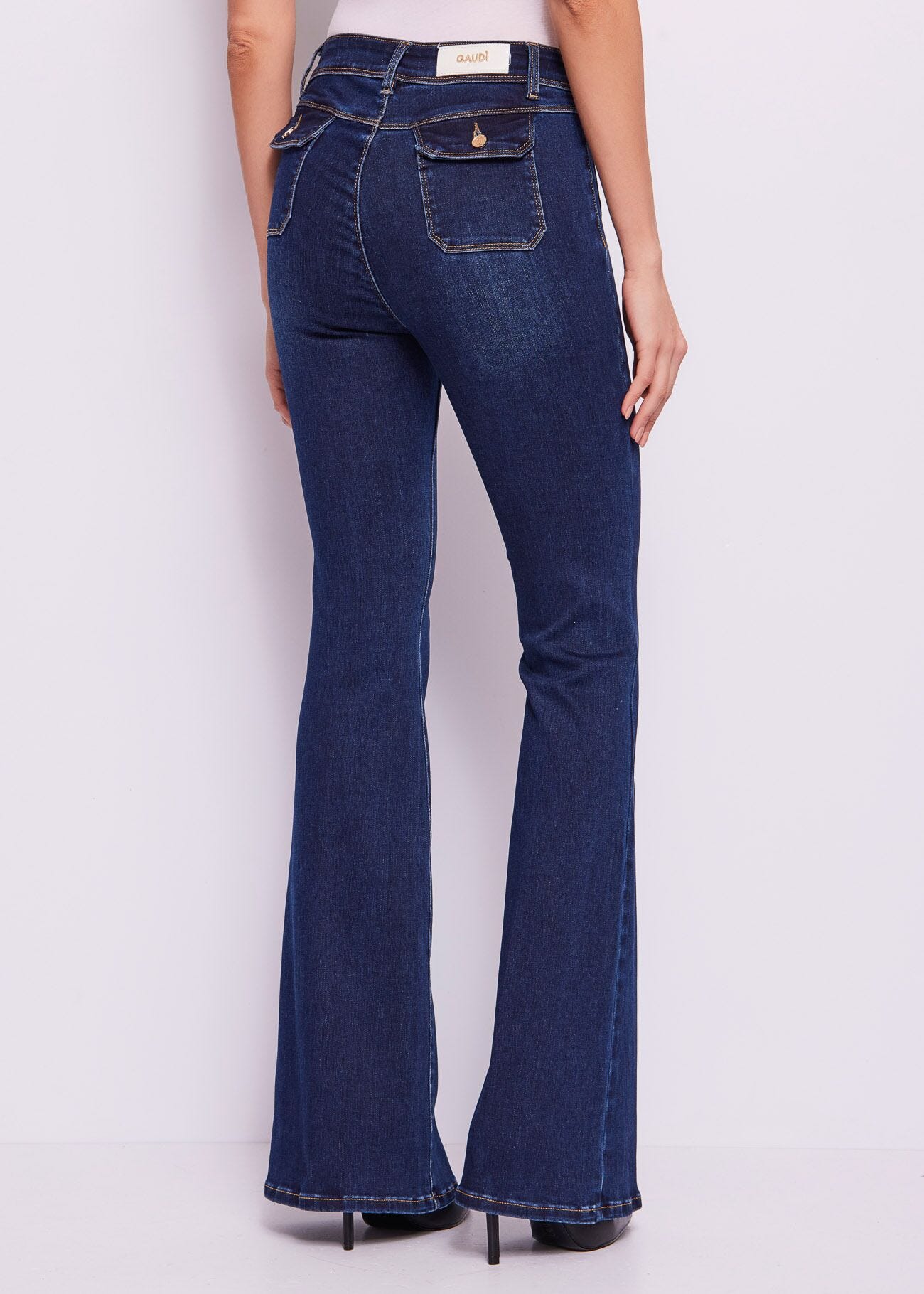 Jeans da donna flare elasticizzati