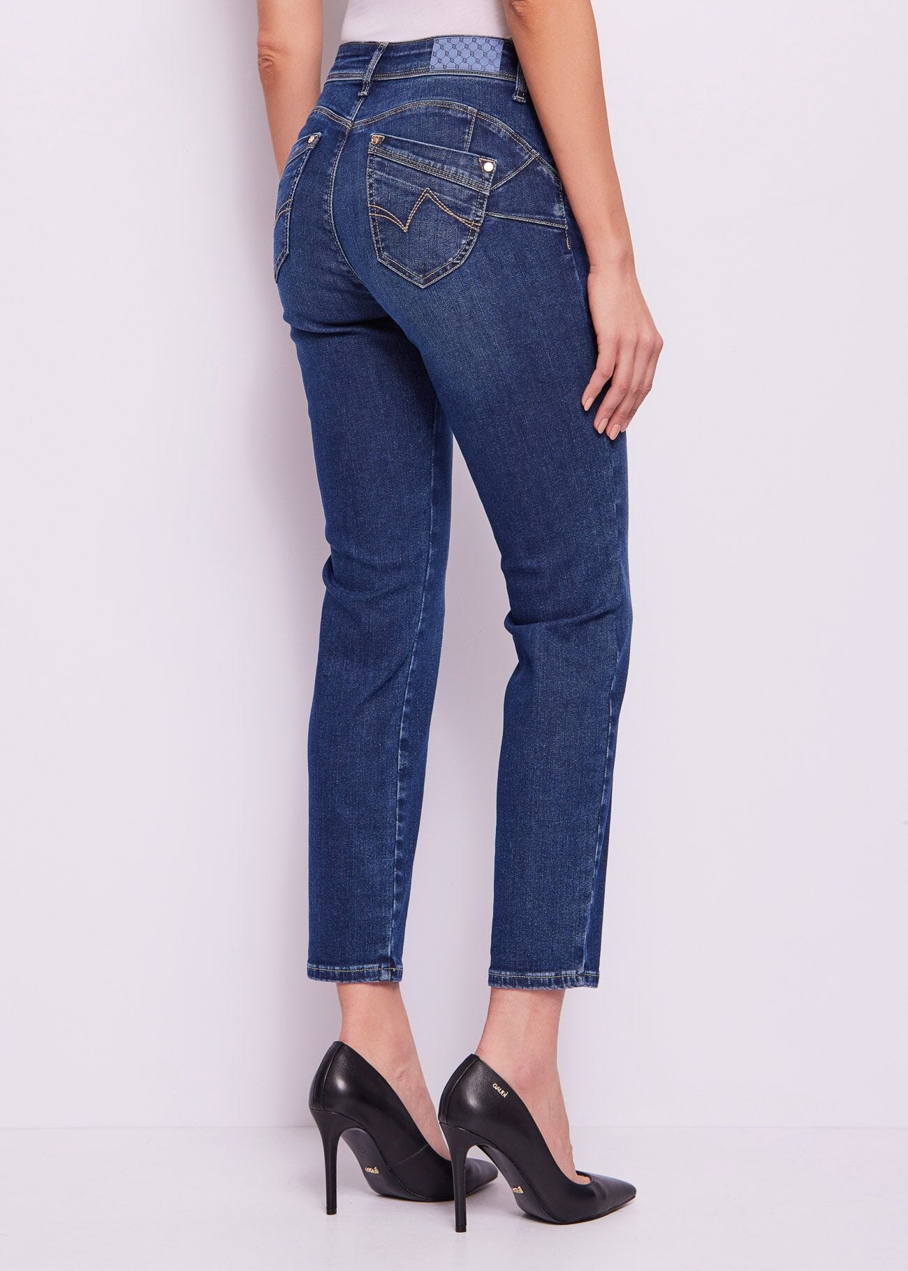 Vaqueros pitillo de algodón para mujer