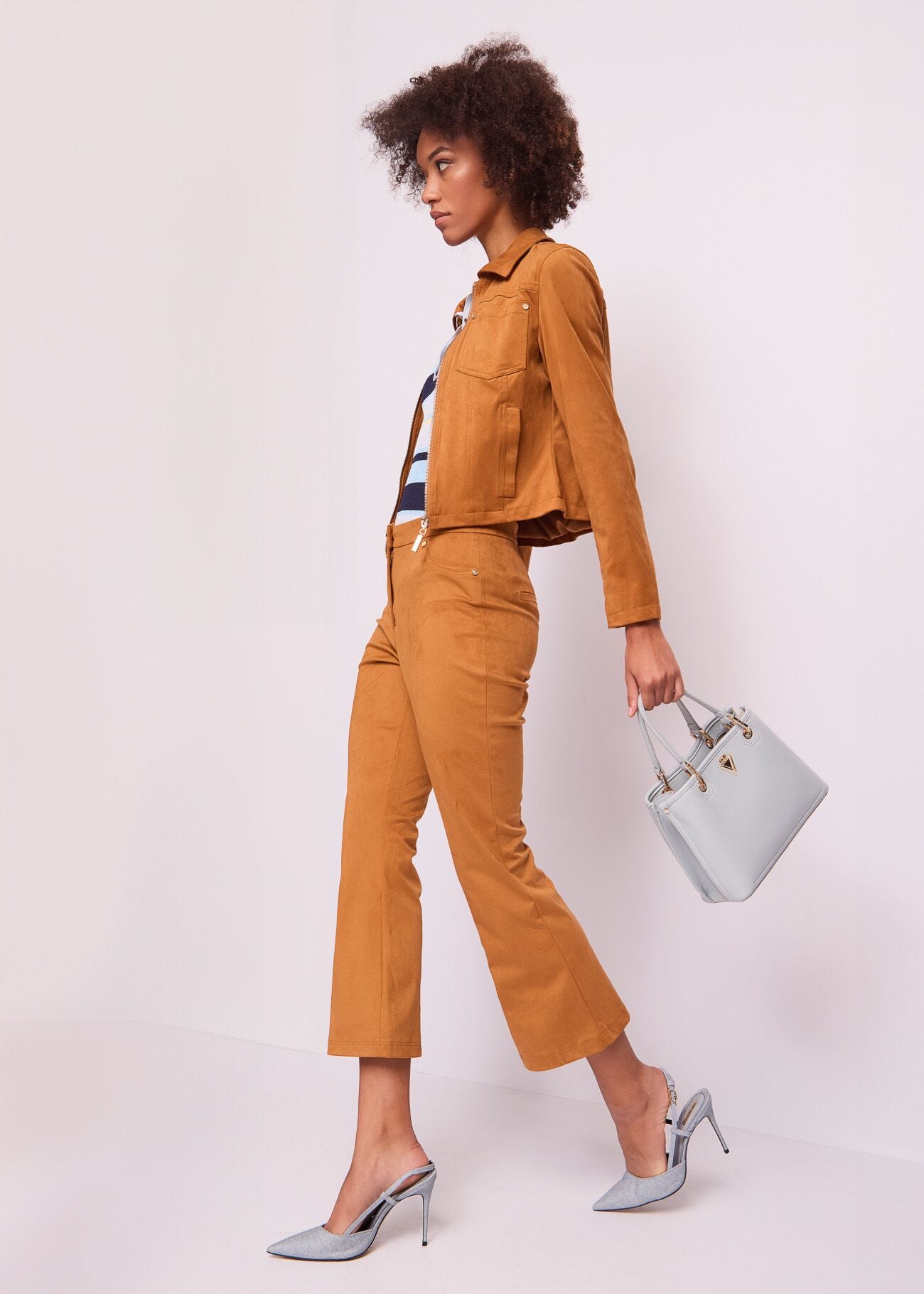 Pantaloni donna in dainetto