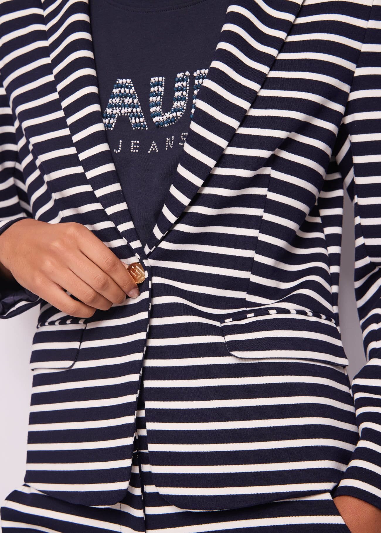 Blazer rayé pour femme