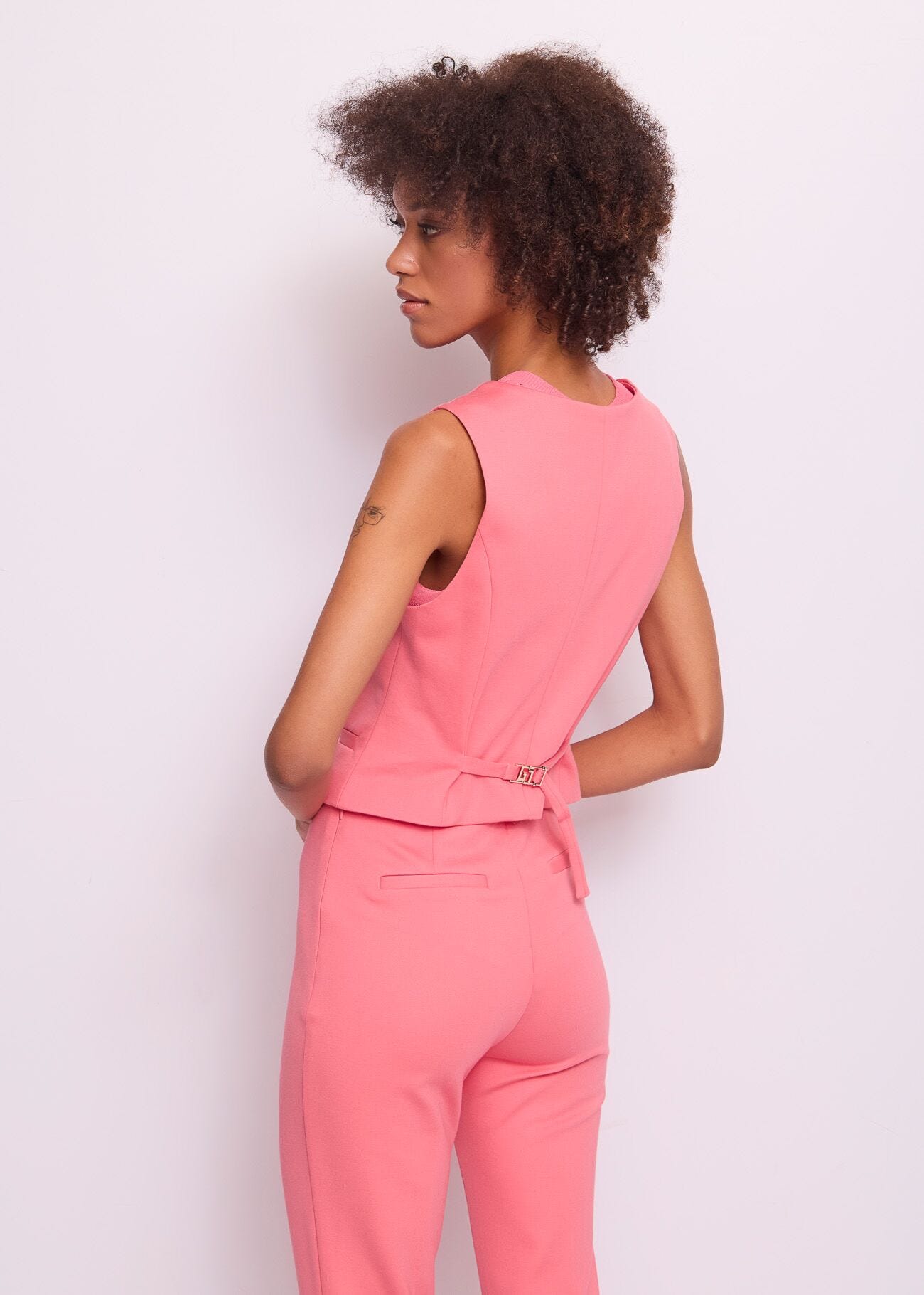 Chaleco rosa para mujer
