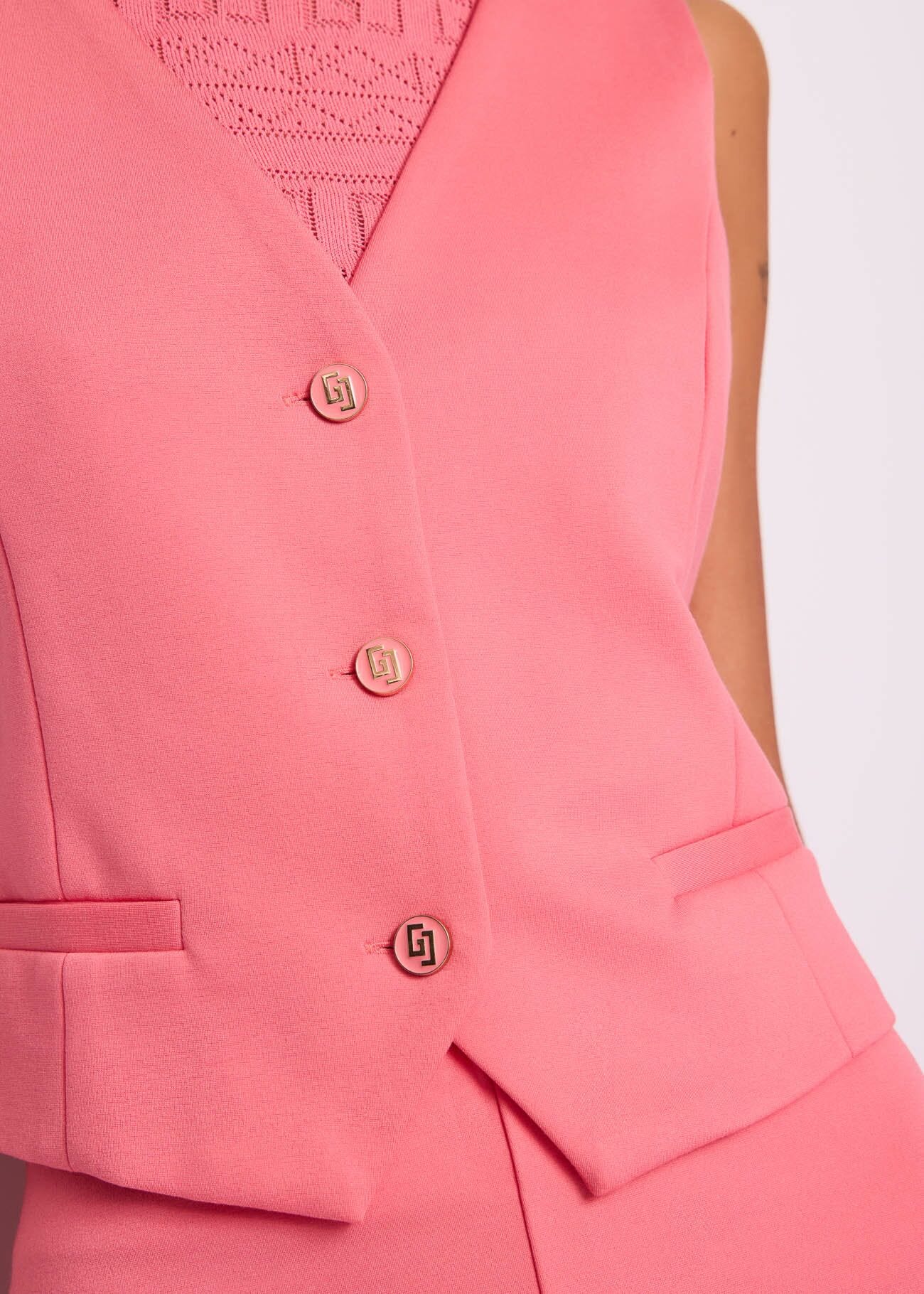 Chaleco rosa para mujer