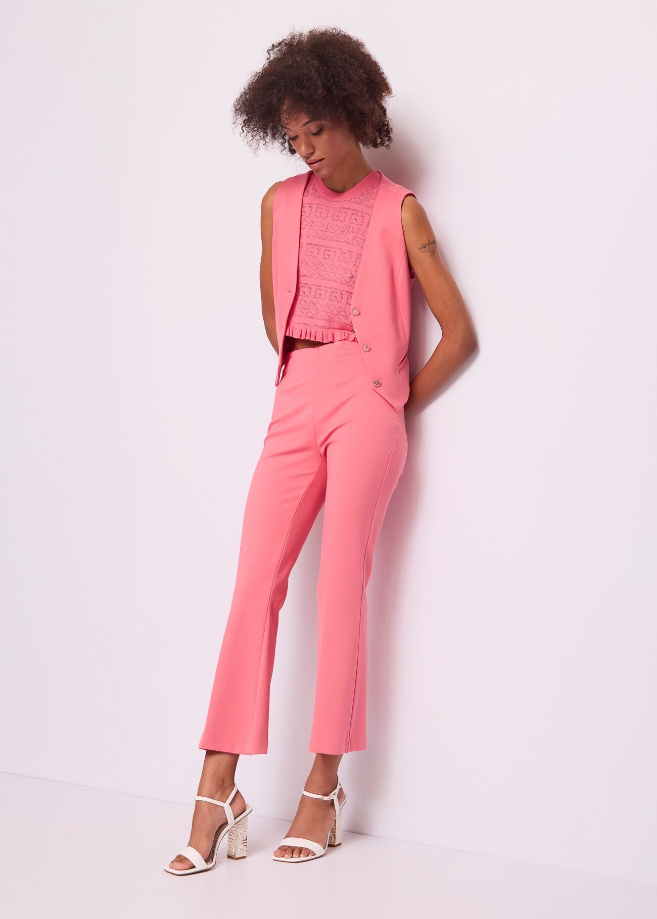 Chaleco rosa para mujer