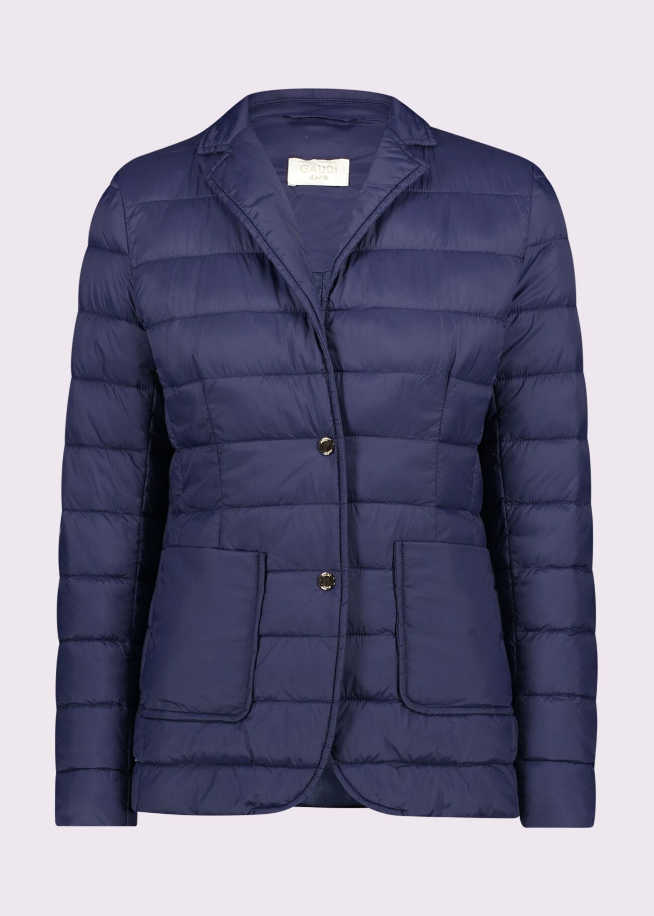Blazer bleu en nylon rembourré pour femme
