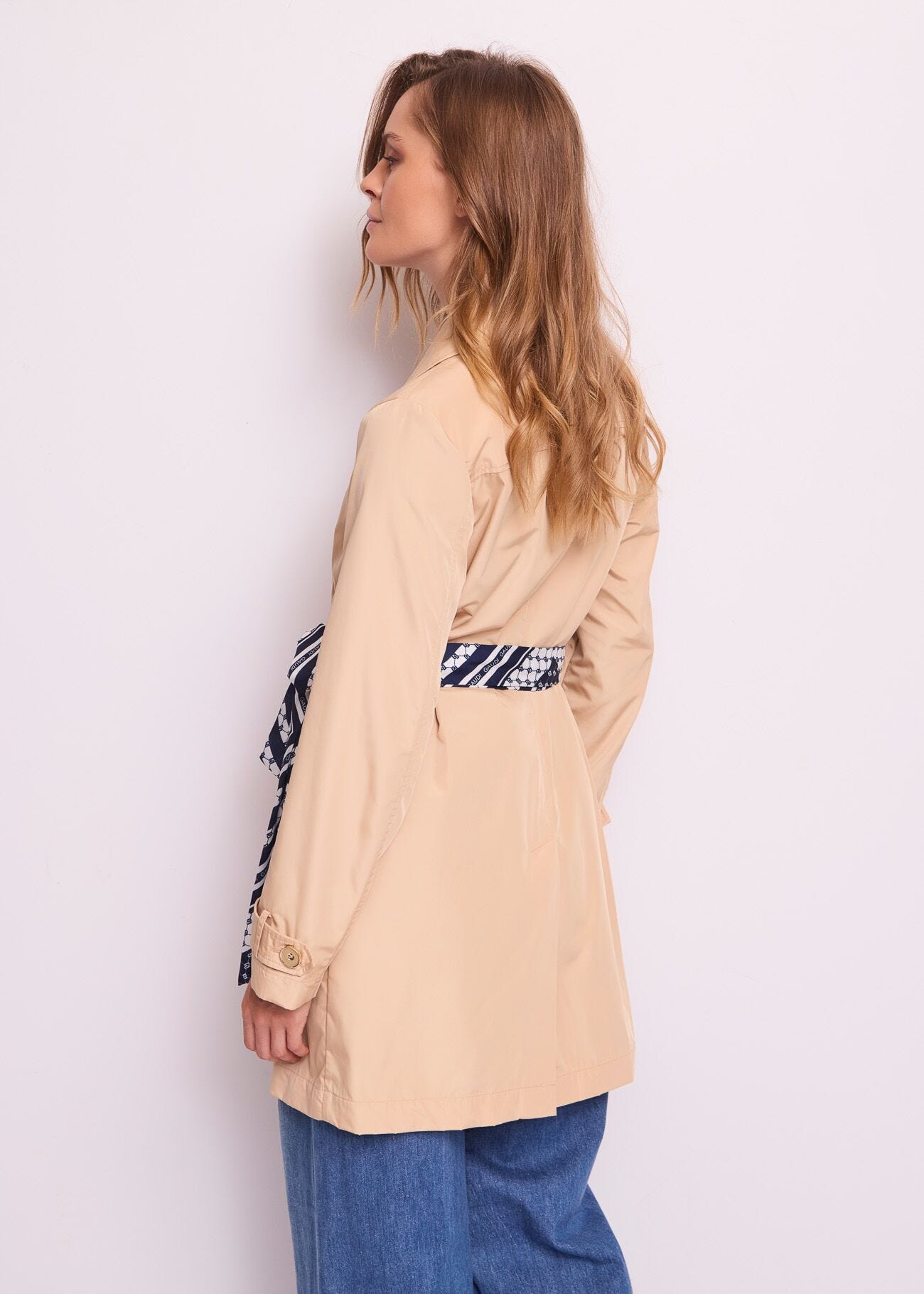 Trench donna doppiopetto con cintura