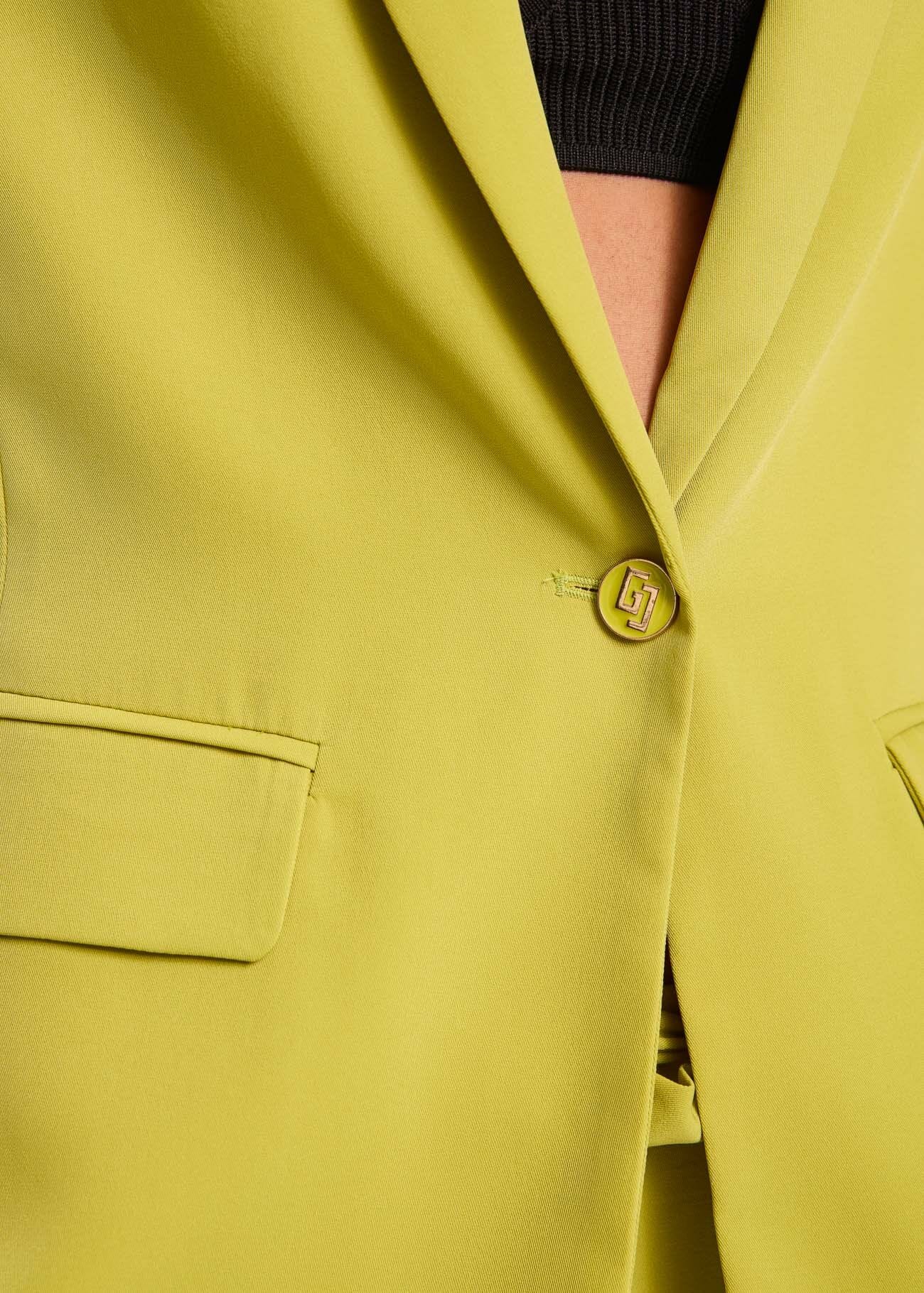 Blazer donna verde monopetto