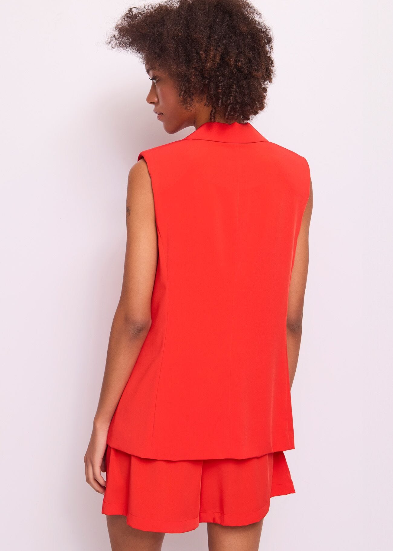 Gilet rouge pour femme
