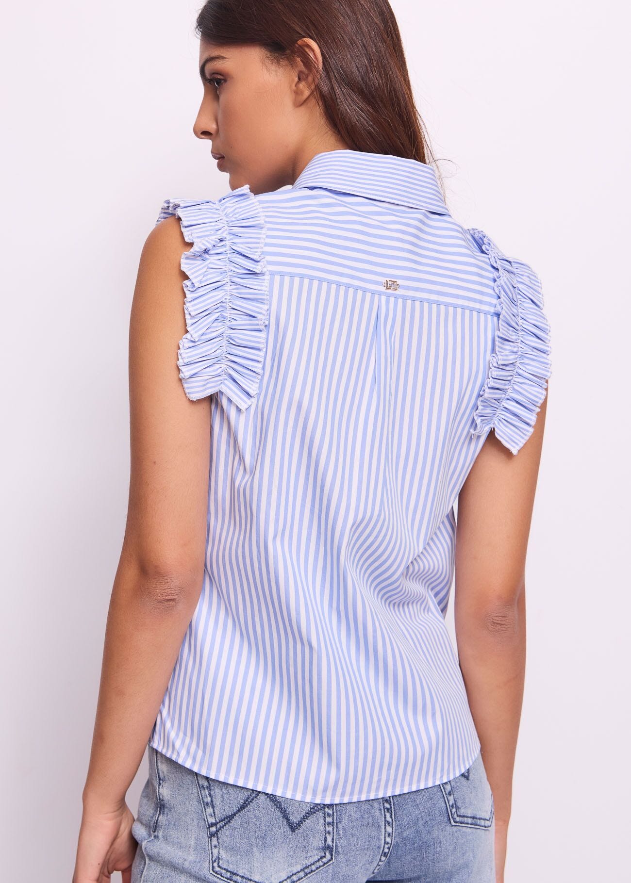Women's striped cotton top