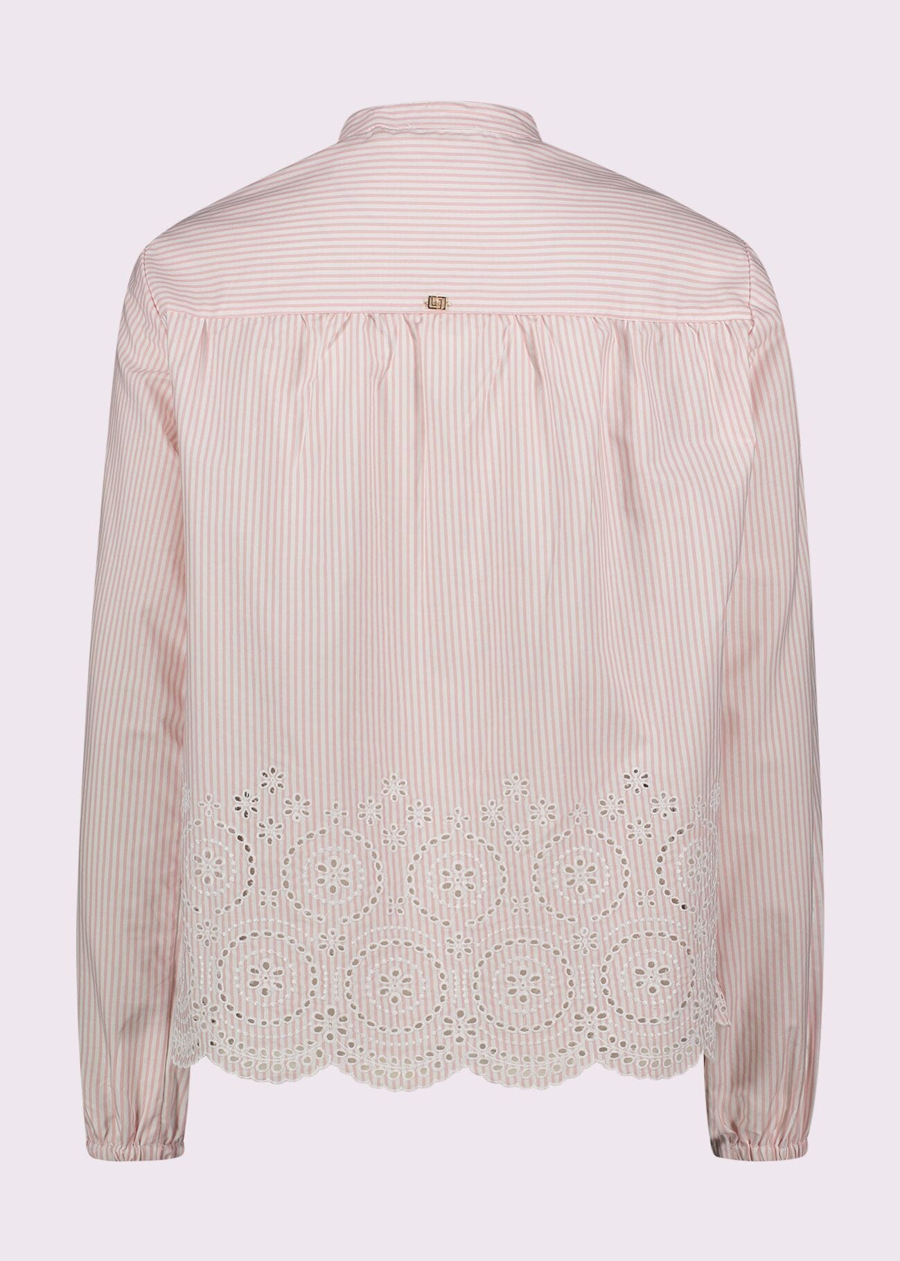 Blouse rayée en coton pour femme