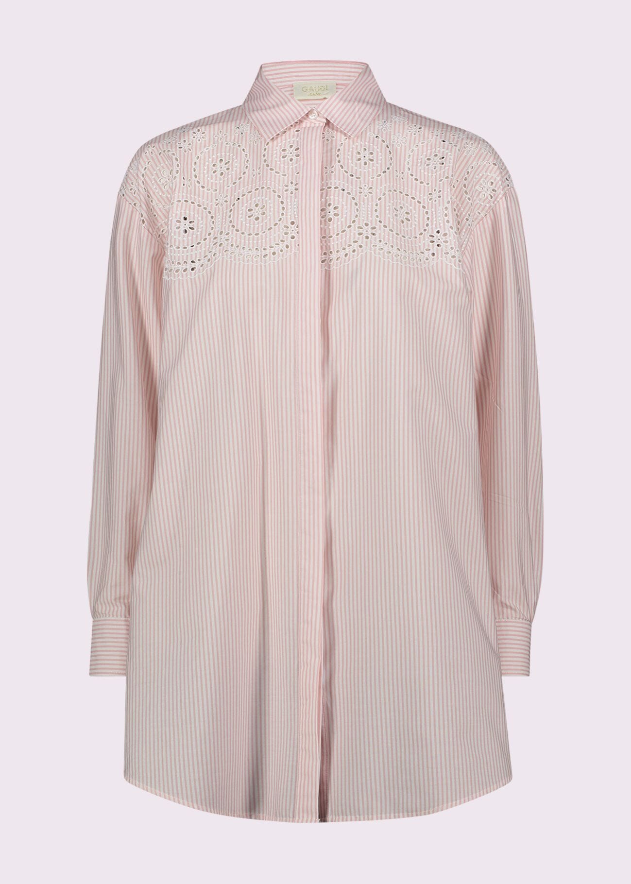 Chemise rayée en coton pour femme