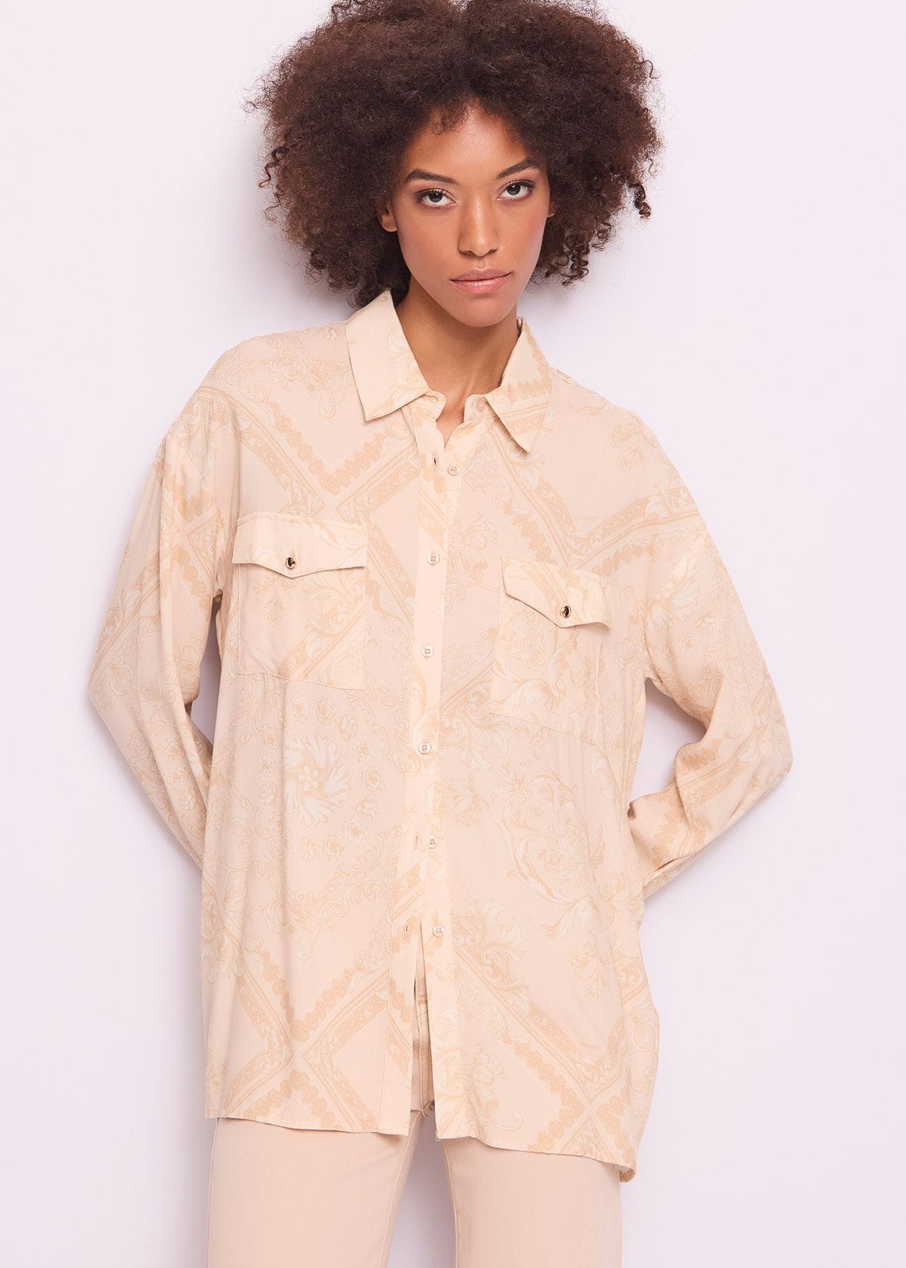 Camicia donna con taschini