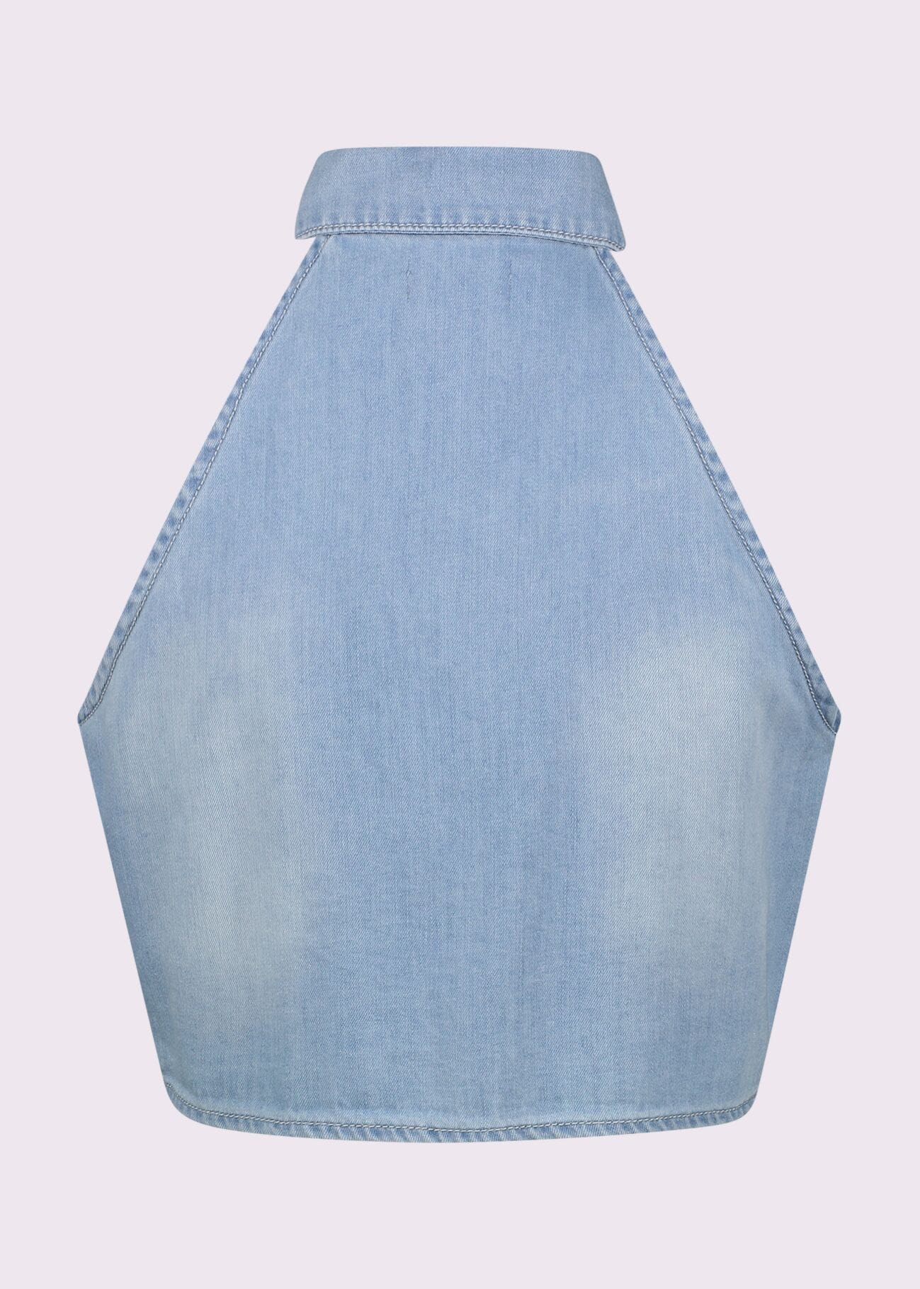 Top en chambray de coton pour femme