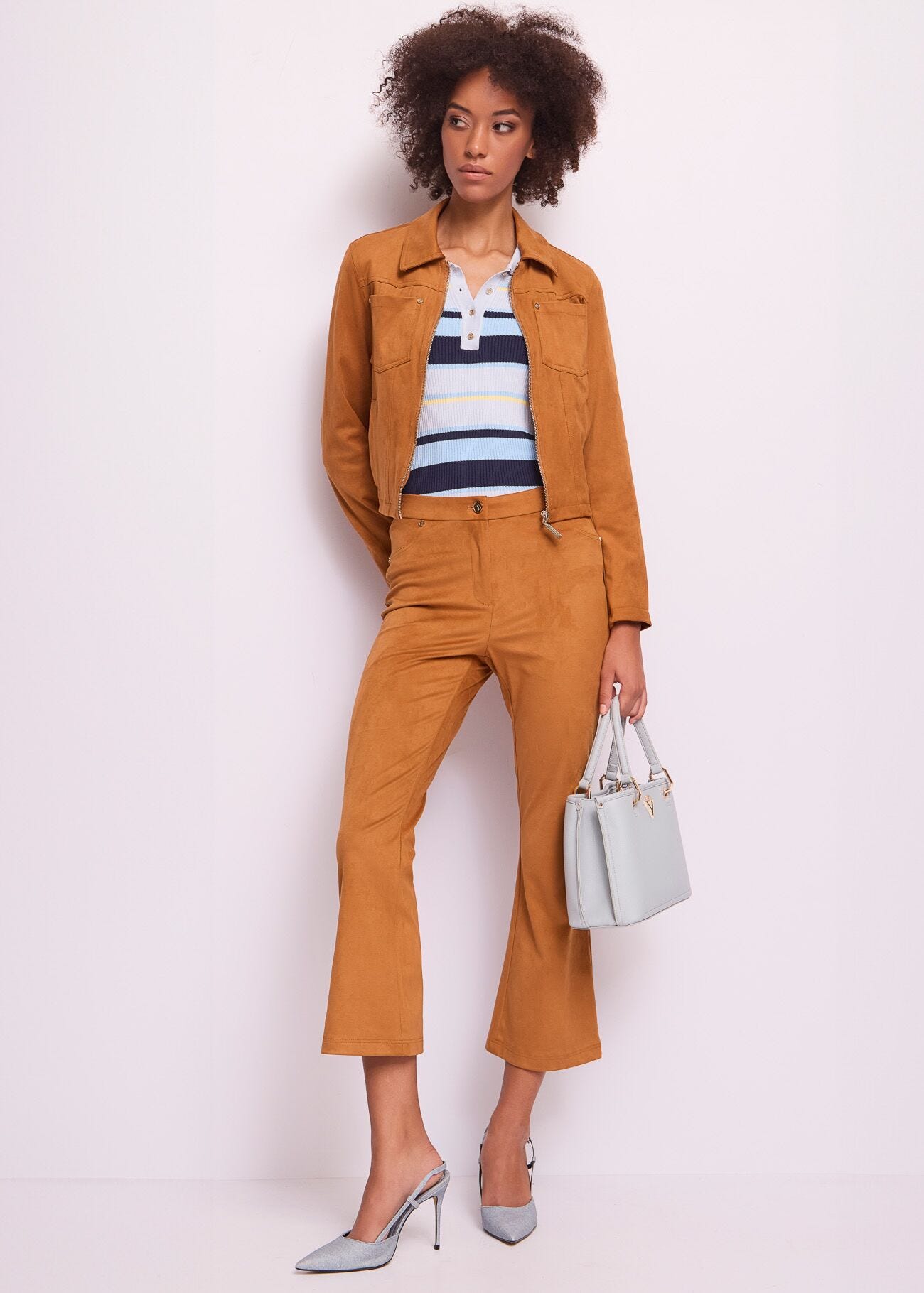 Polo donna con bottoni logati