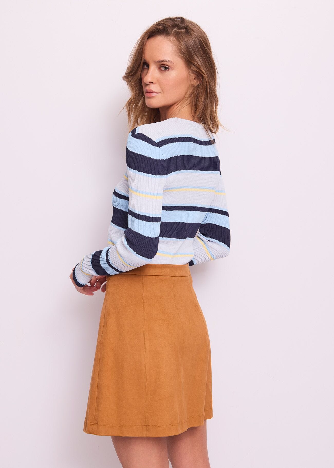 Maglia donna a costine