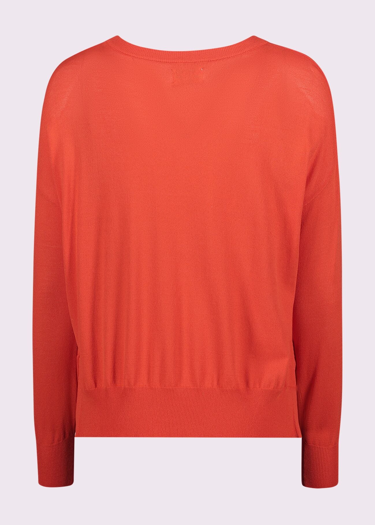 Maglia donna rossa con spacchi