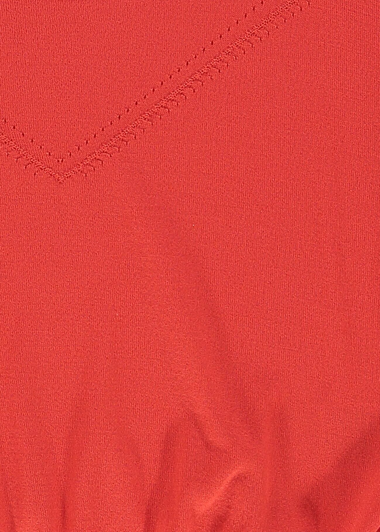 Maglia donna rossa con spacchi